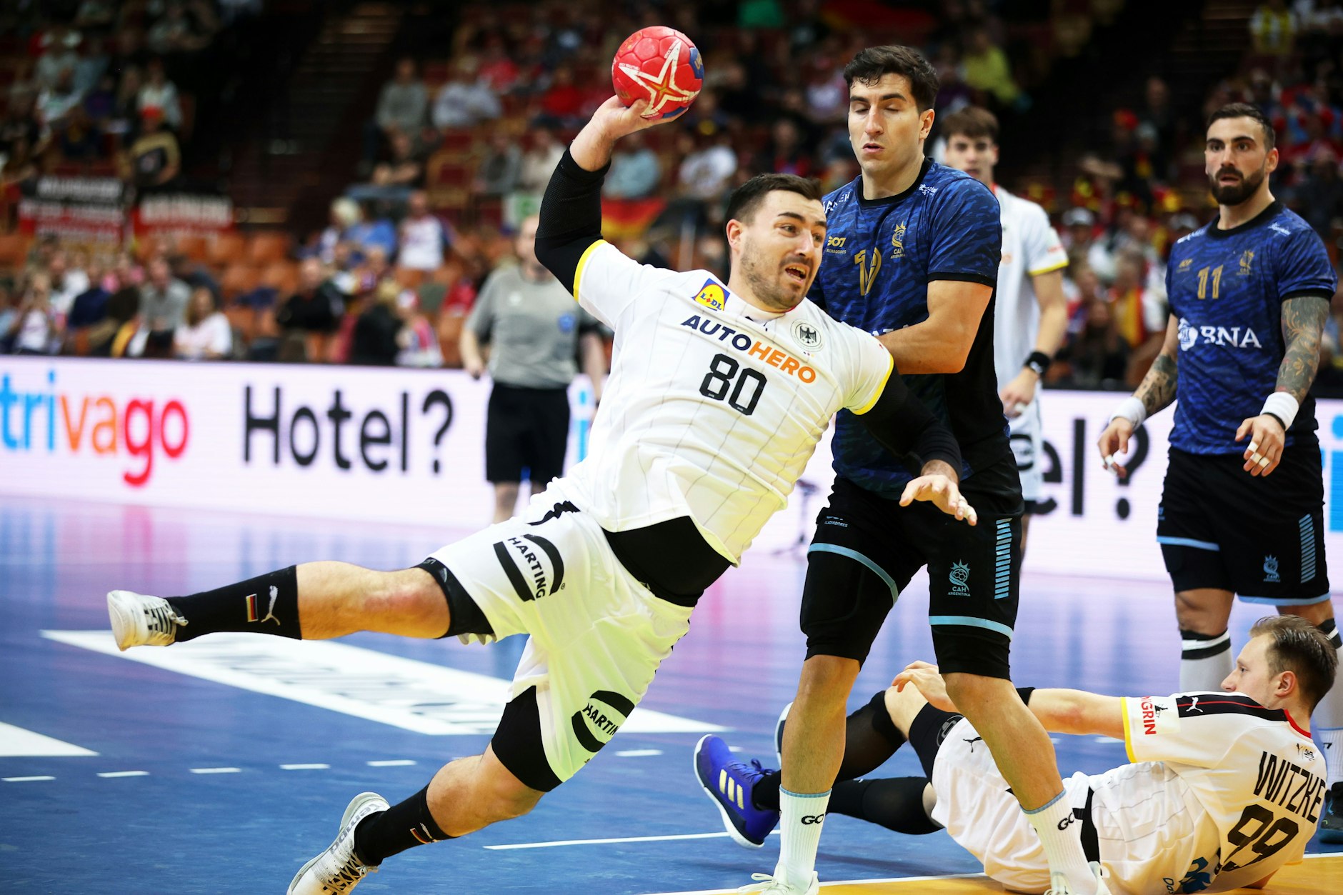 Deutschland gewann deutlich gegen Argentinien.