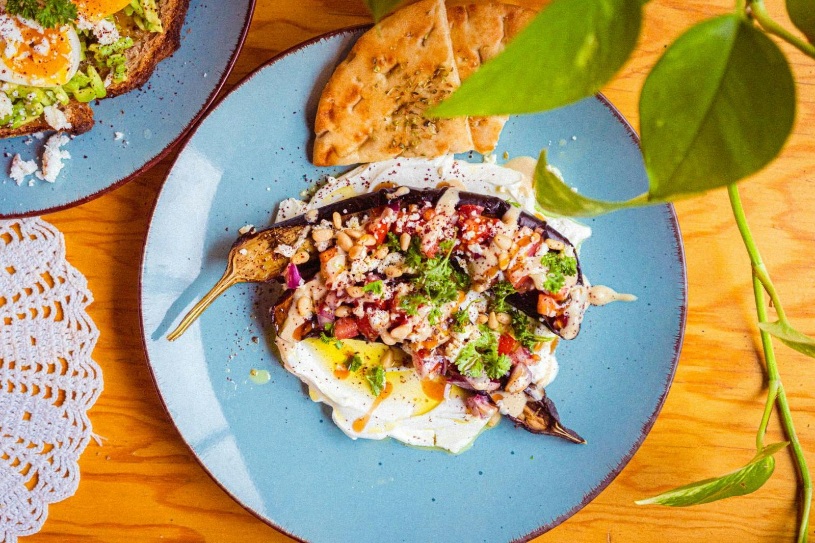 Perfektes Paar: Griechischer Joghurt und Auberginen.