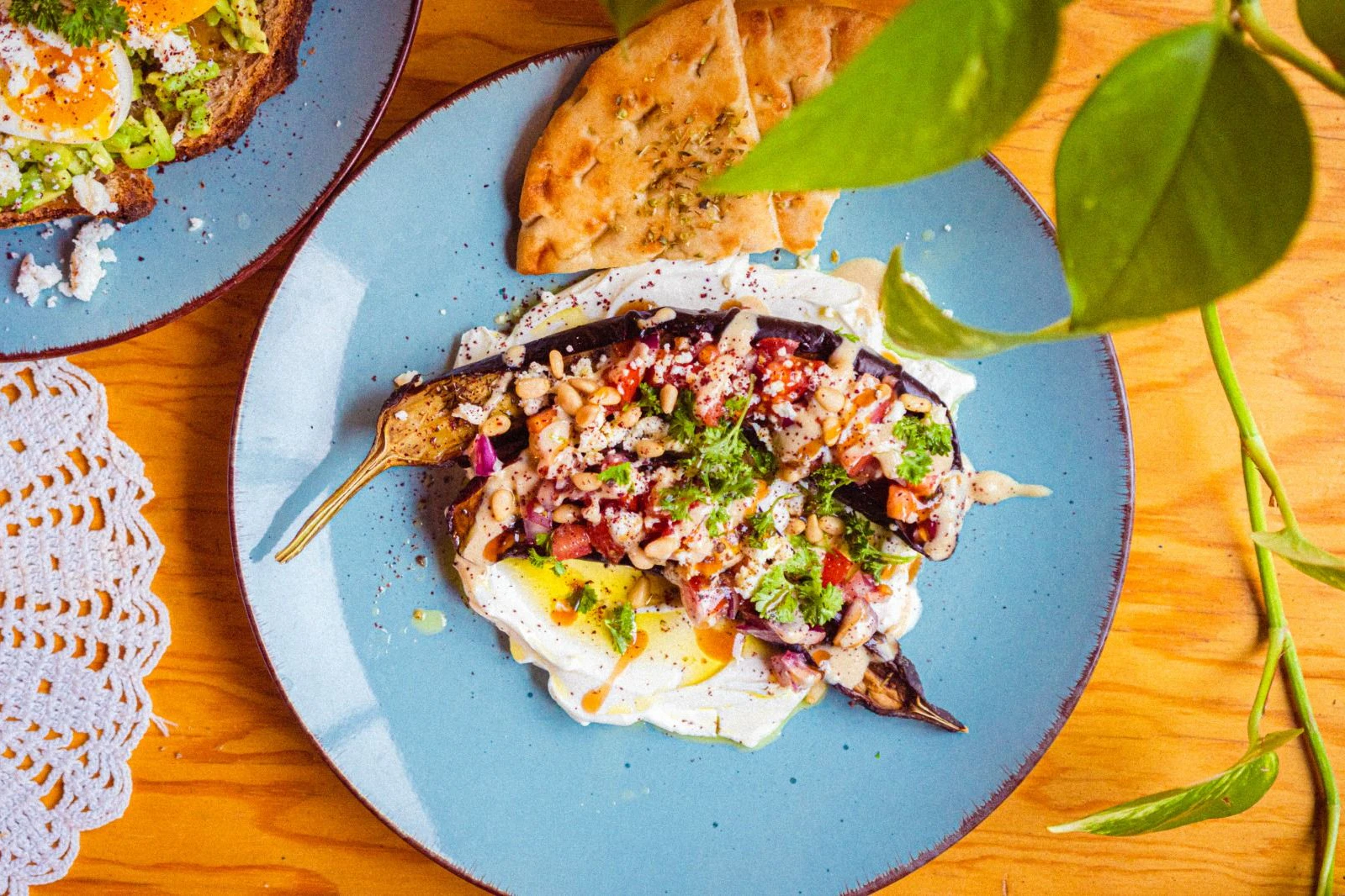 Perfektes Paar: Griechischer Joghurt und Auberginen.