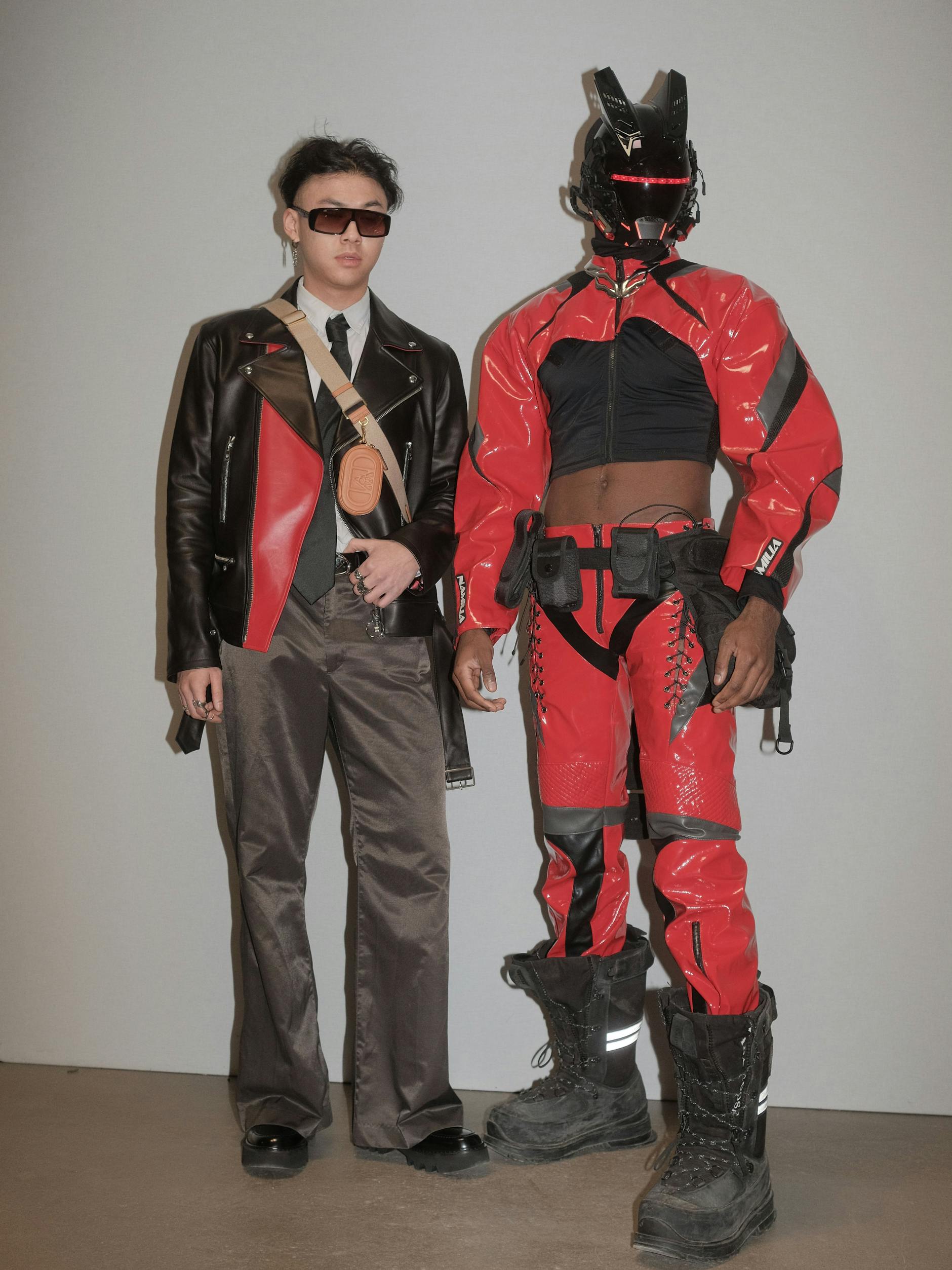 Der Power-Ranger-Look bei der Namilia-Show. 