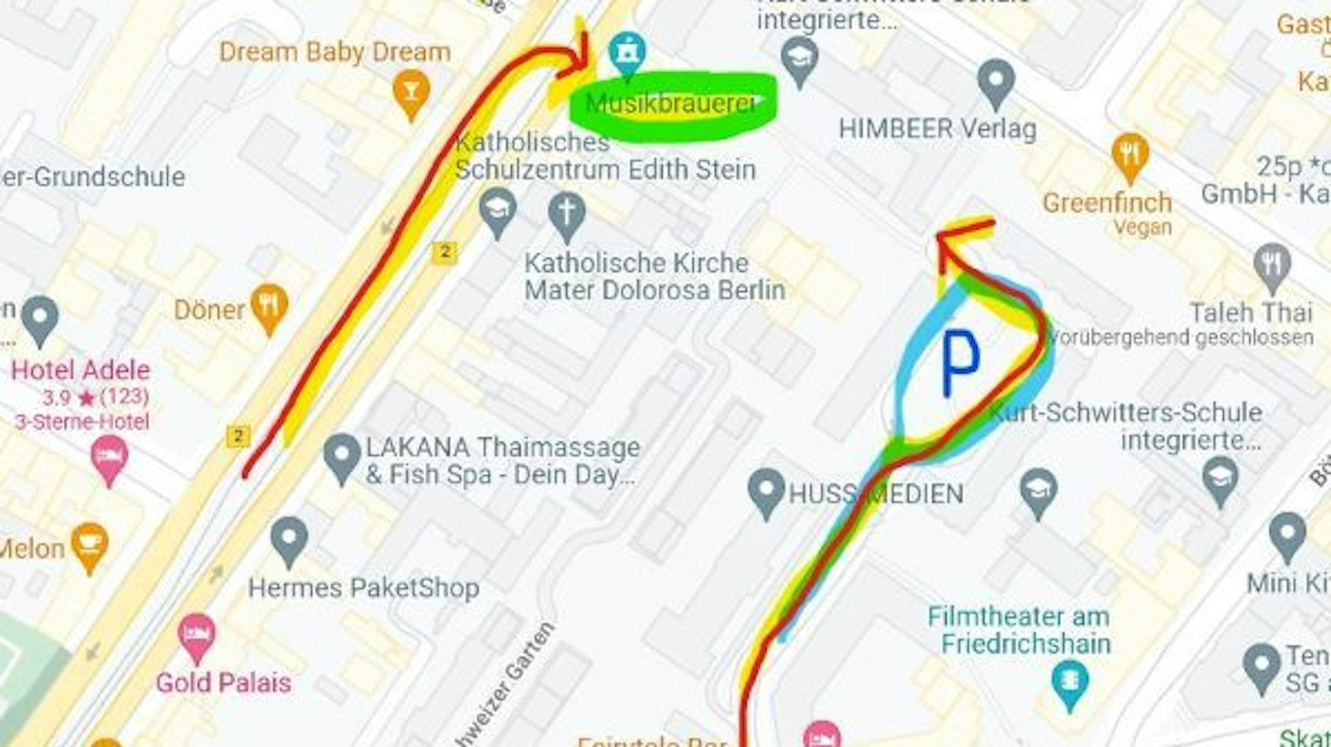 Anfahrt und Parkplätze