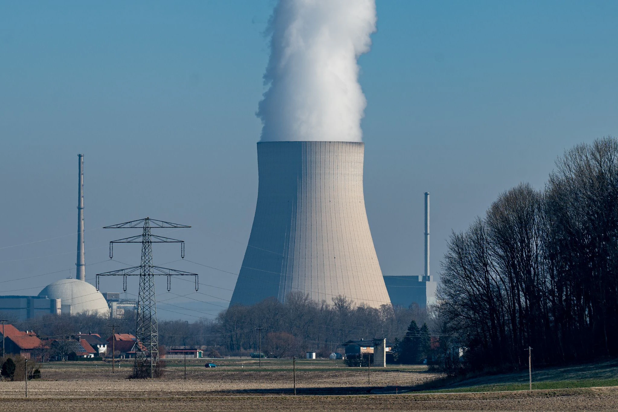 Das Atomkraftwerk Isar 2 im bayerischen Essenbach.