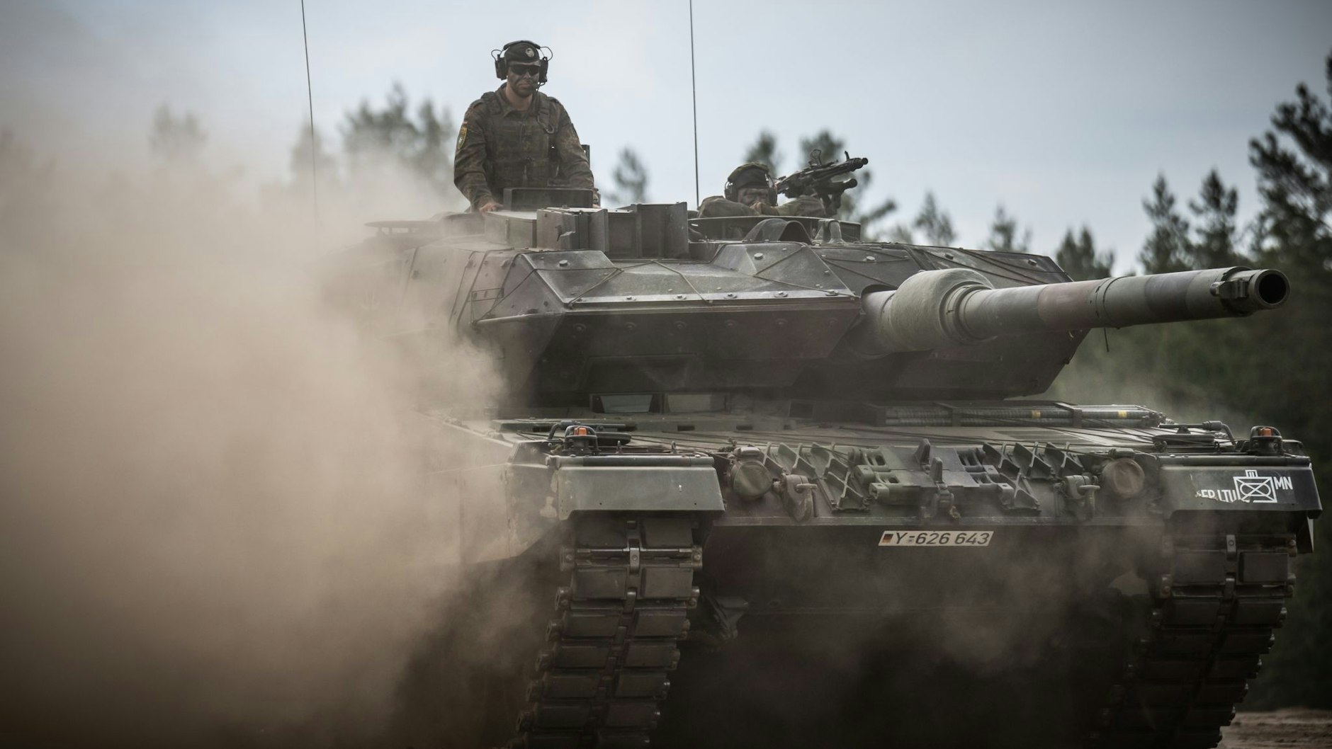 Streitobjekt Leopard 2: Die Ukraine will die Panzer zur Verteidigung gegen die russische Invasion.