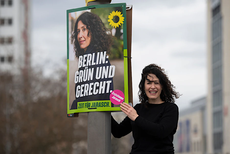Wahlkampf in Berlin: „Sagt einfach, dass Frau Jarasch sich zumindest in Berlin für den Klimaschutz einsetzen möchte.“