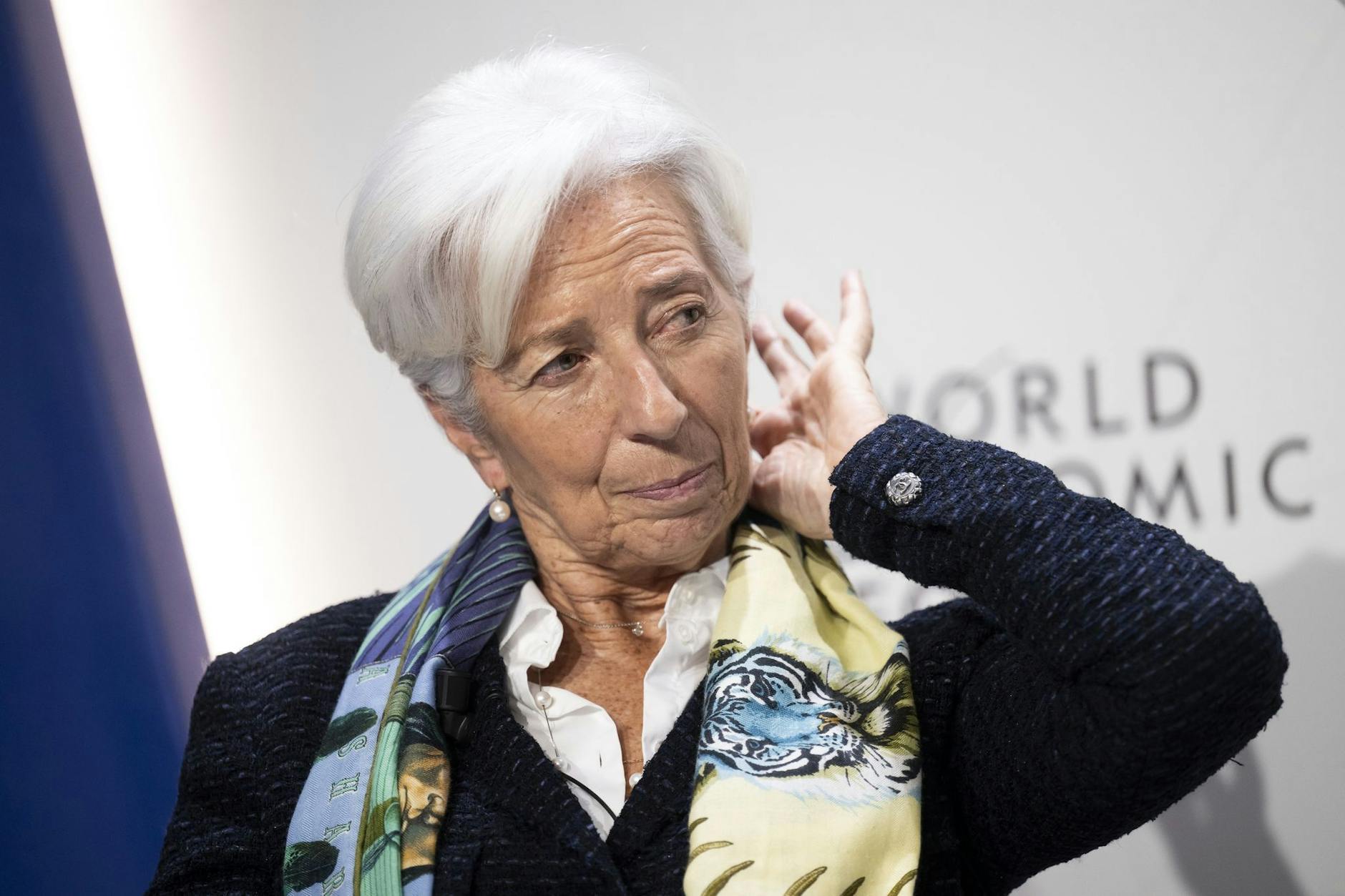 Christine Lagarde, Präsidentin der Europäischen Zentralbank, beim Jahrestreffen des Weltwirtschaftsforums (WEF) in Davos.