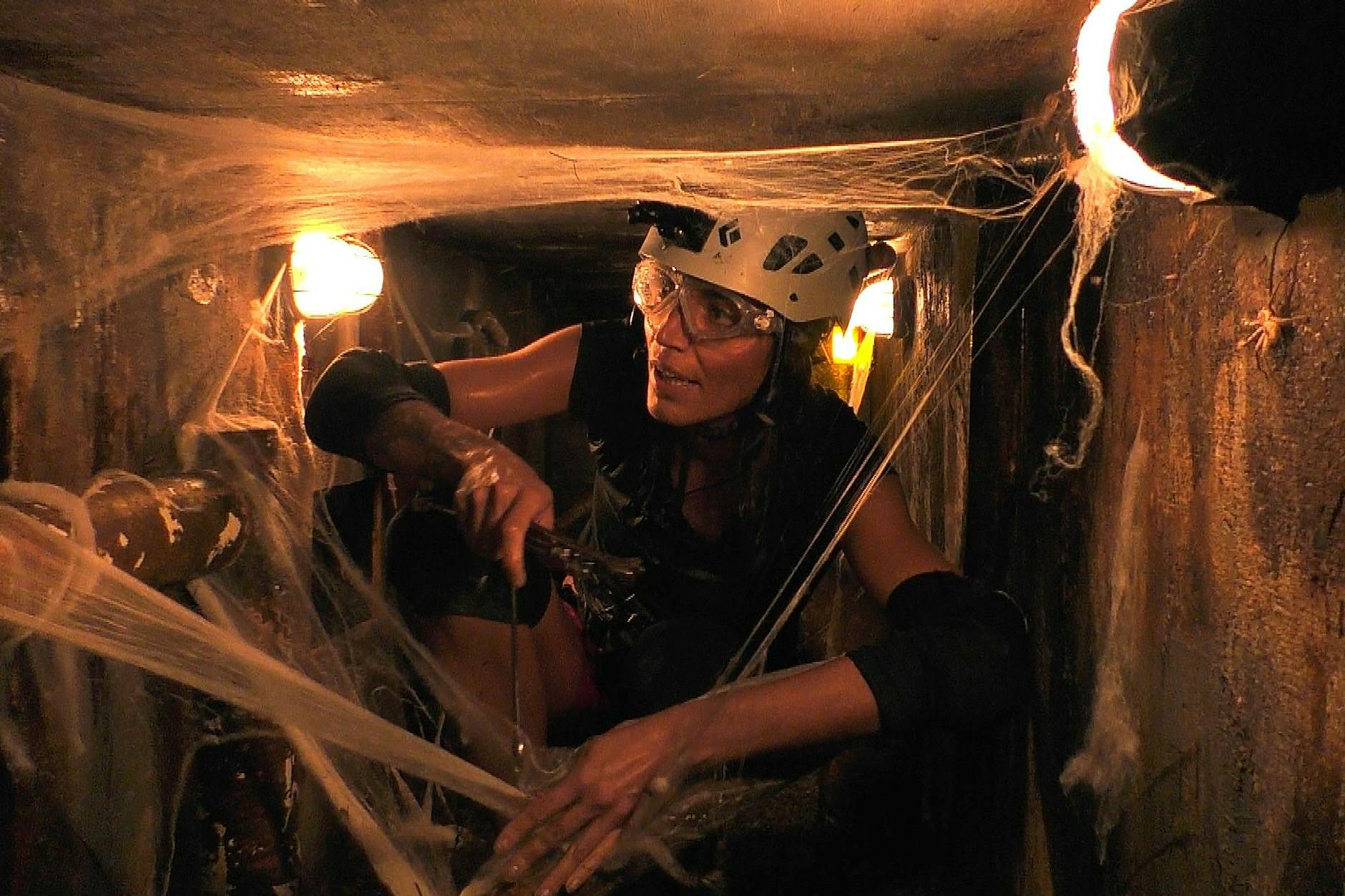 Tessa Bergmeier bei ihrer ersten Dschungelprüfung