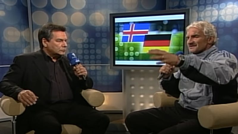 Das legendärste TV-Interview eines Bundestrainers. Rudi Völler motzte 2003 über die Kritiker und haute dann den Weizenbier-Spruch gegenüber Moderator Waldemar heraus.