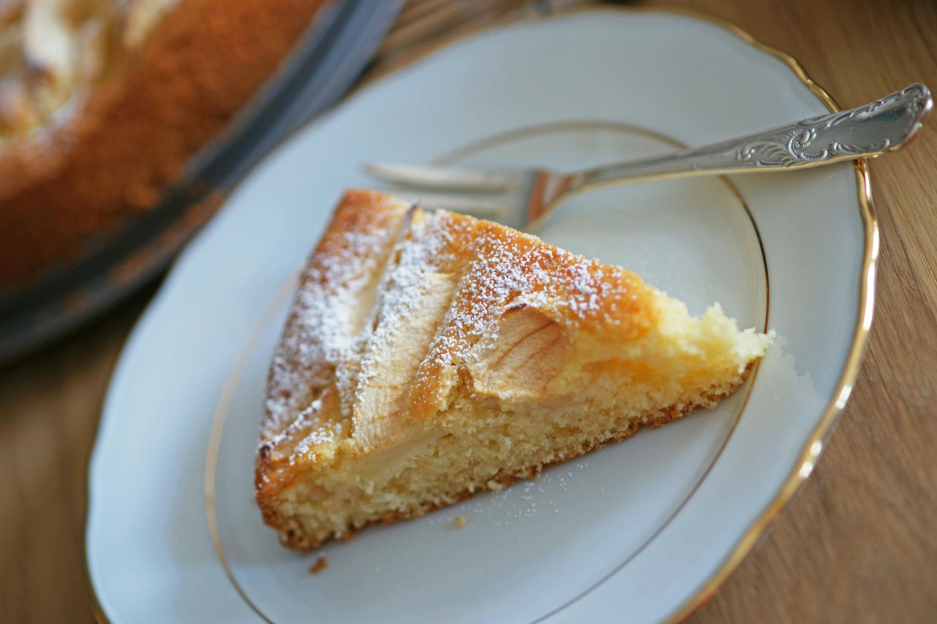 Würden Sie diesen Apfelkuchen jetzt auch so gerne probieren?