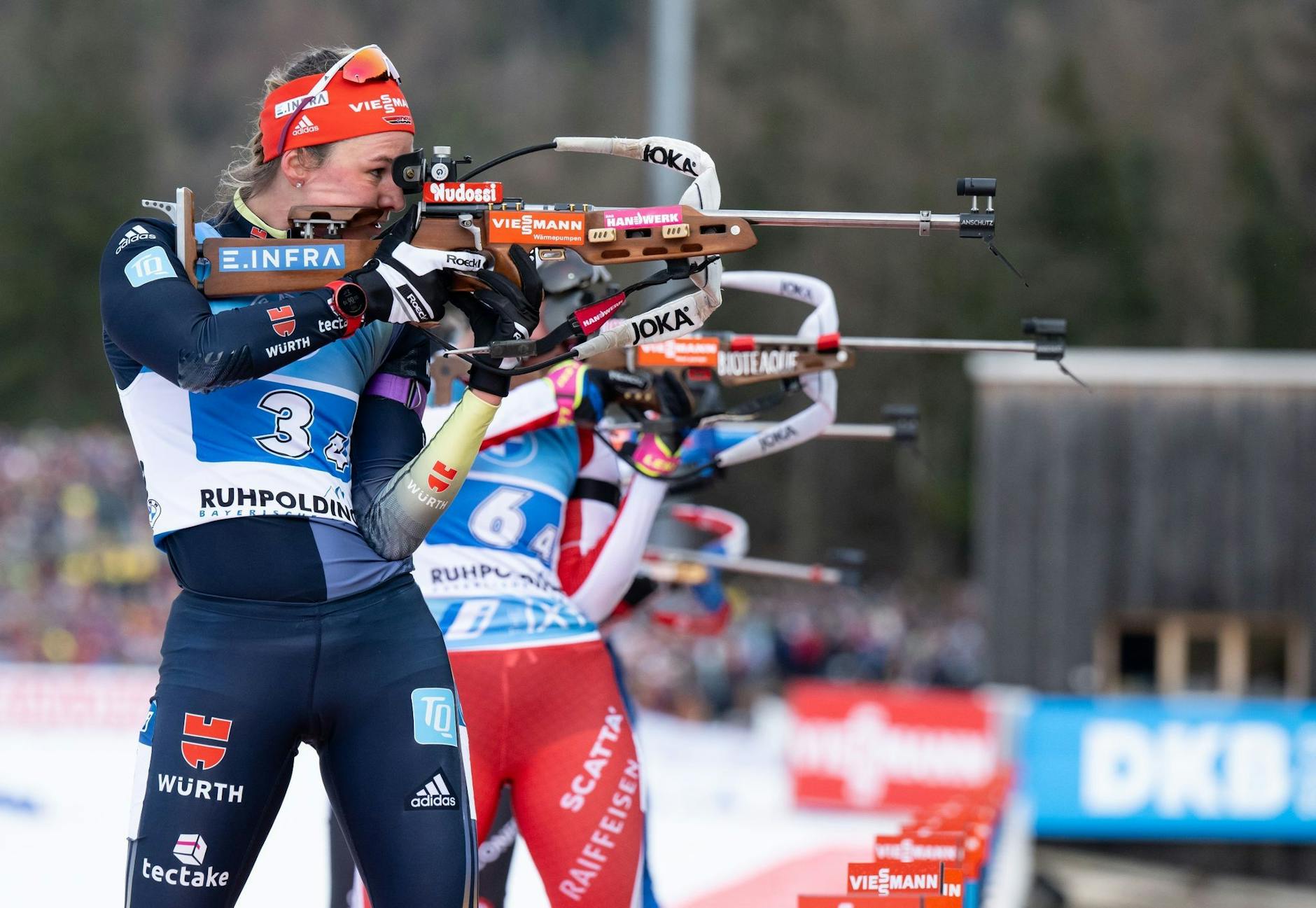 Biathletin Denise Herrmann-Wick ließ das Massenstartrennen in Ruhpolding aus.