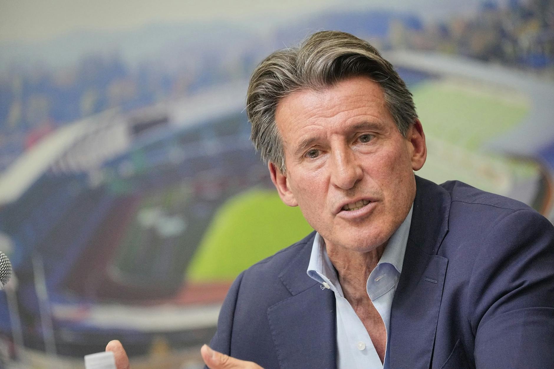 ARCHIV - Sebastian Coe ist der Präsident des Leichtathletik-Weltverbandes.