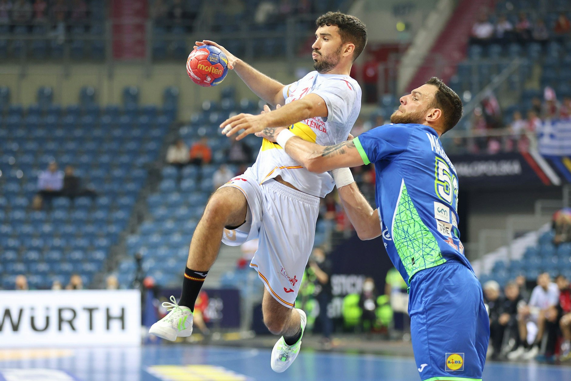 España y Francia en los cuartos de final del Mundial