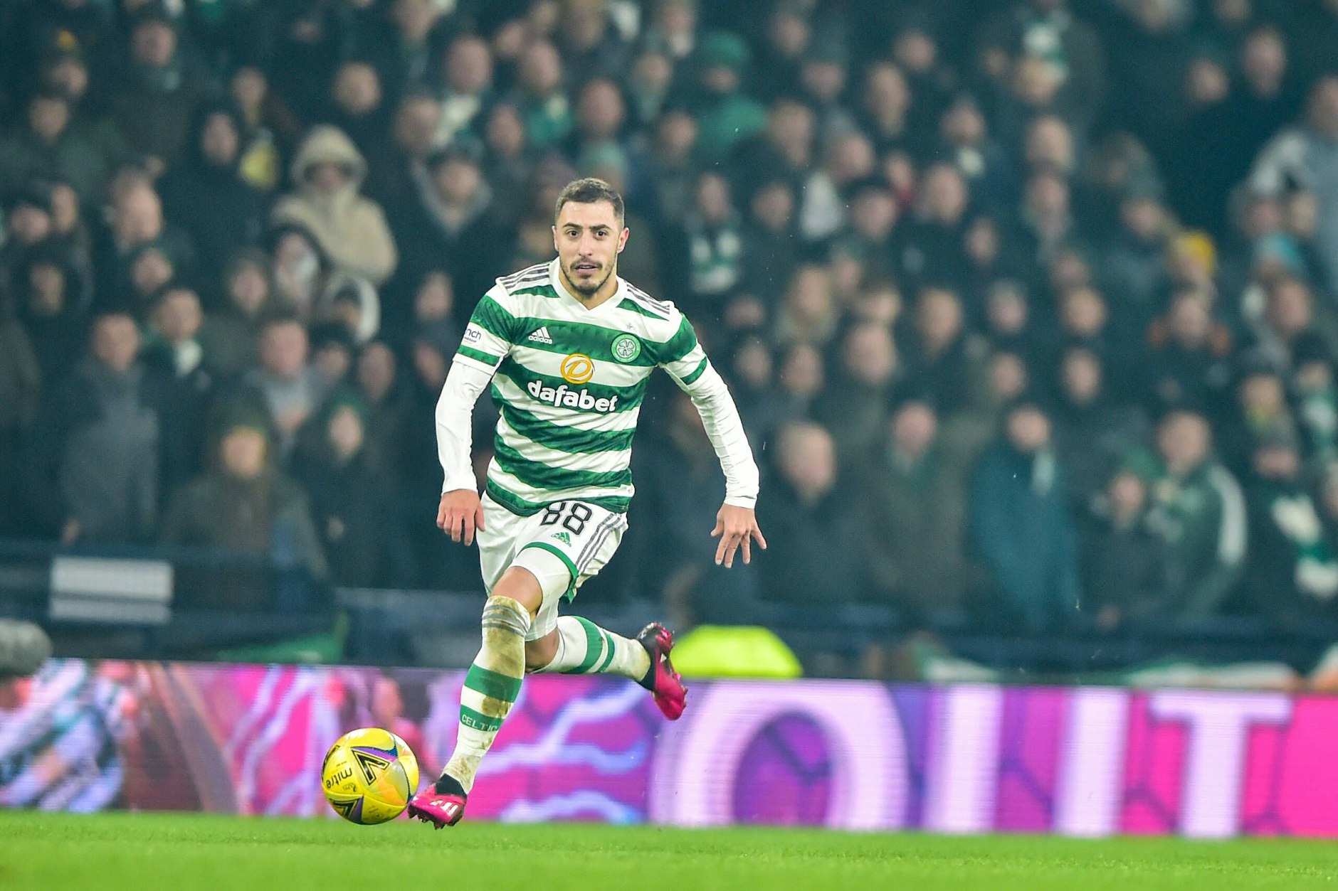 Josip Juranovic lief nach der WM schon wieder mehrfach für Celtic Glasgow auf.