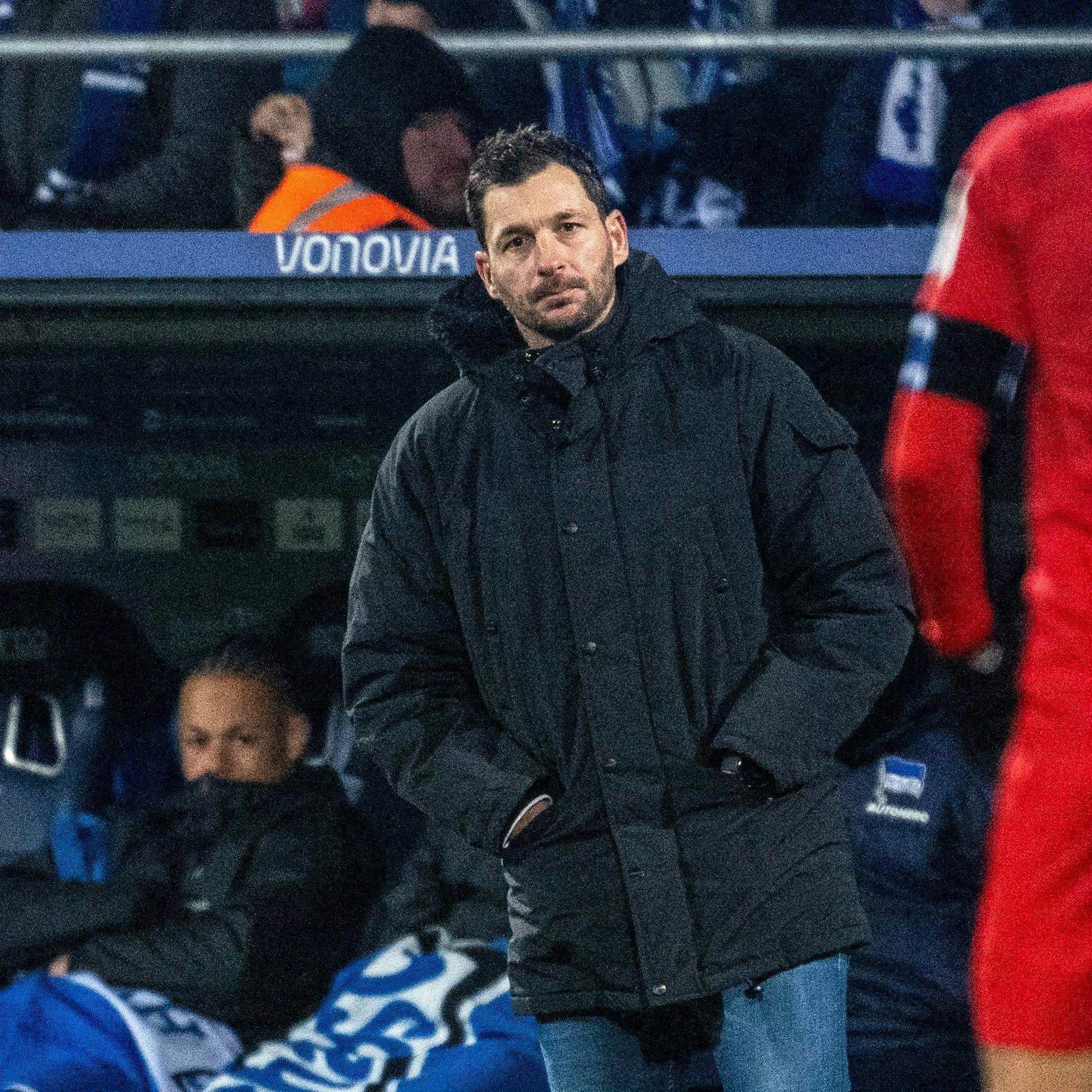Herthas Trainer Sandro Schwarz war tief enttäuscht über das Spiel seiner Profis.