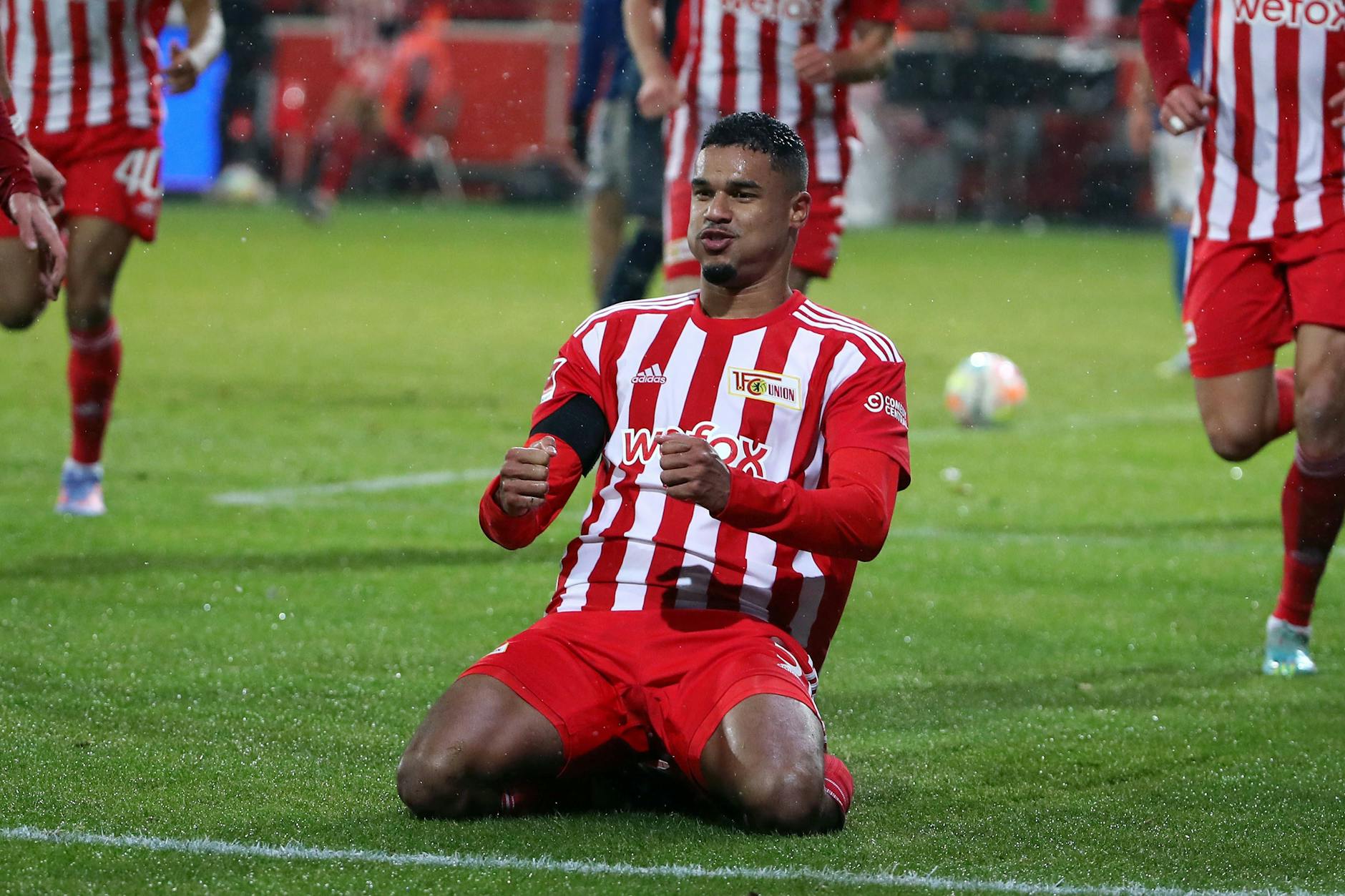 Jubelpose! Danilho Doekhi war gegen Hoffenheim Unions gefeierter Matchwinner.