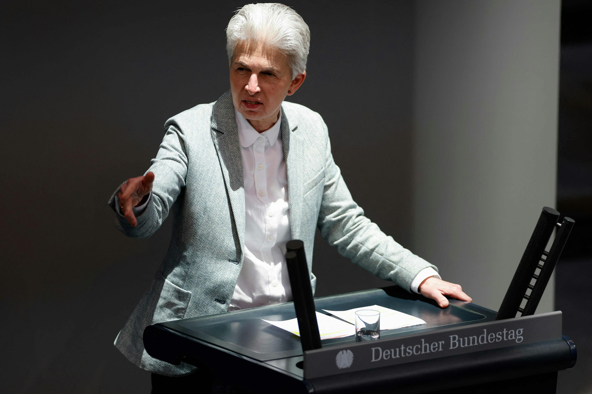 Marie-Agnes Strack-Zimmermann (FDP) macht wegen der Panzerlieferungen an die Ukraine Druck.