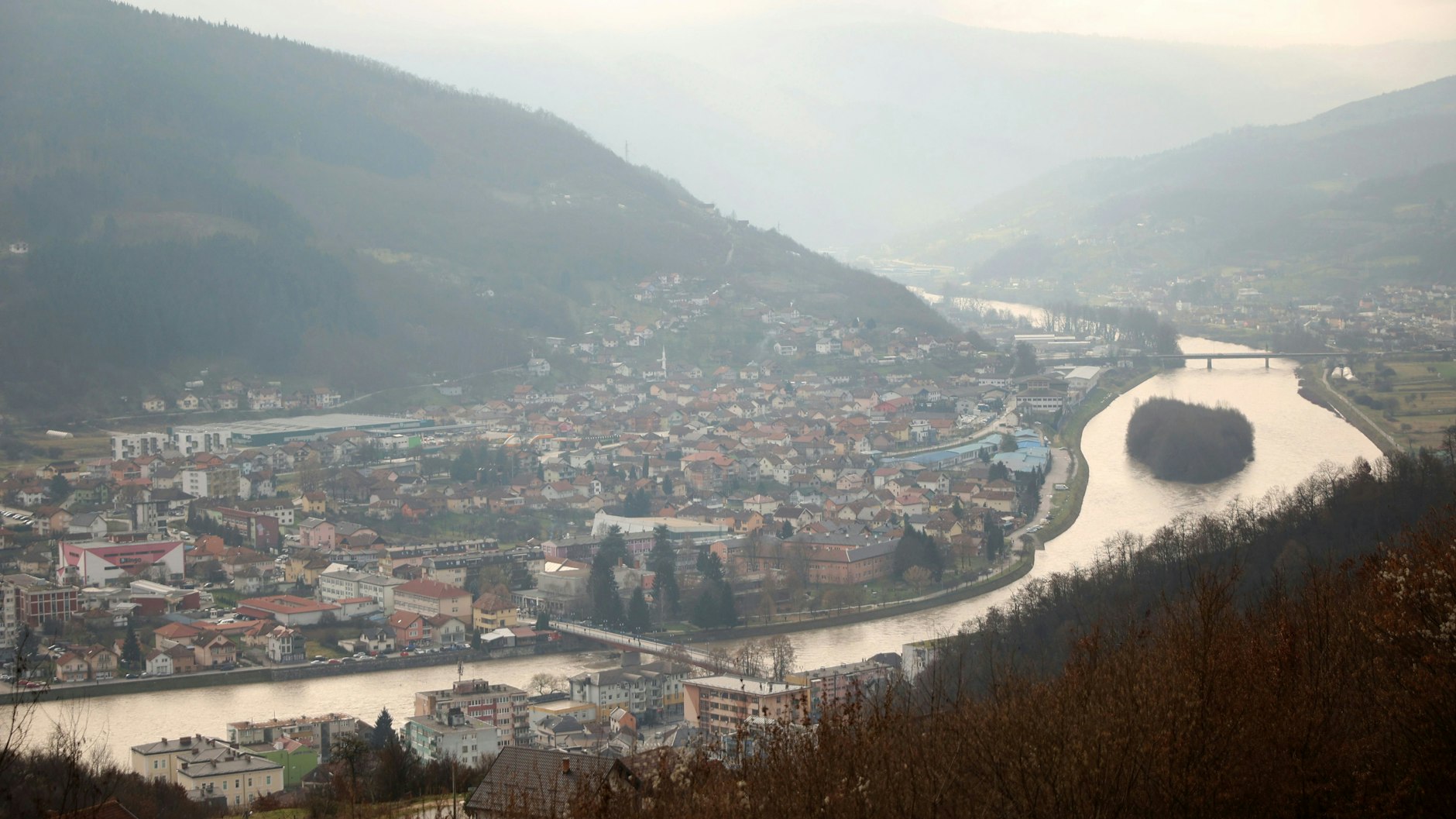 Der Fluss Drina versorgte Gorazde während der drei Jahre andauernden Belagerung mit Strom.