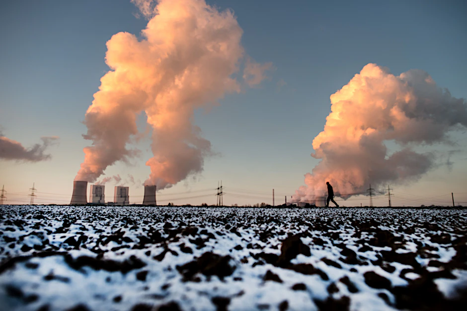 Braunkohlekraftwerk Neurath im <a href="https://de.wikipedia.org/wiki/Grevenbroich">Grevenbroich</a>, Nordrhein-Westfalen, bekannt als Deutschlands größtes Kohlekraftwerk.