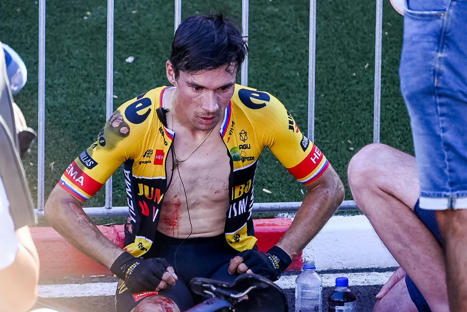 ARCHIV - Nach seiner Schulter-OP fehlt Primoz Roglic bei der Tour de France im kommenden Jahr.