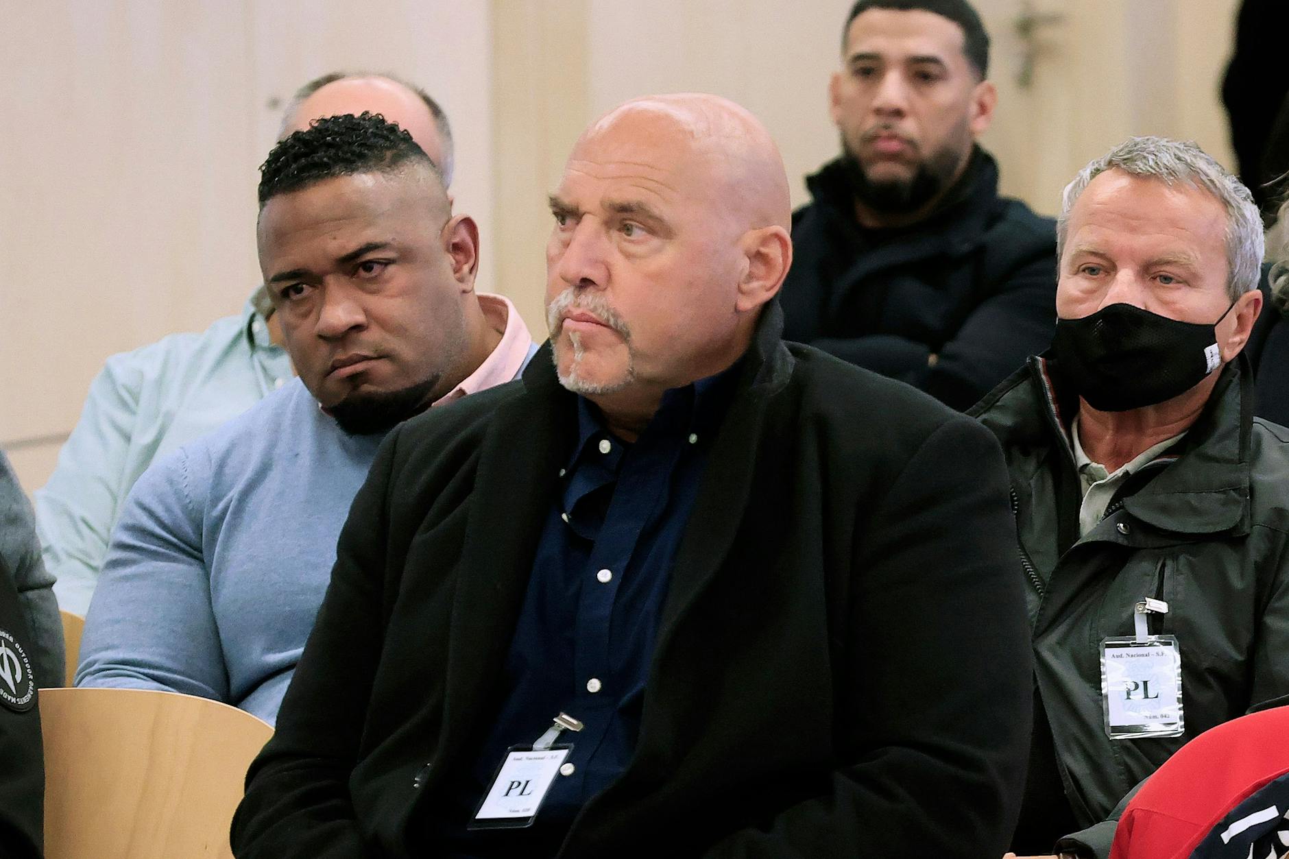 Madrid: Frank Hanebuth (M), ehemaliger Rocker-Boss, sitzt in einem Gerichtssaal des nationalen spanischen Gerichtshofes.