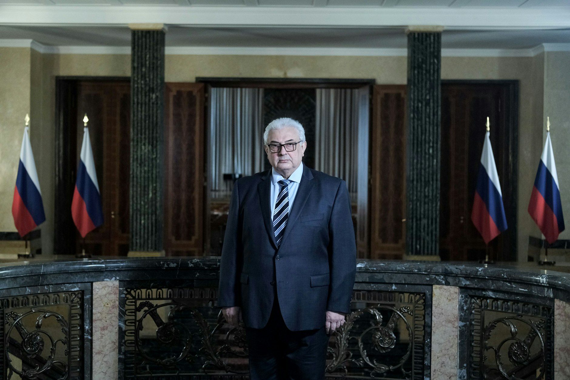 Sergej Netschajew, Botschafter der Russischen Föderation, in der Russischen Botschaft in Berlin (Archiv).&nbsp;