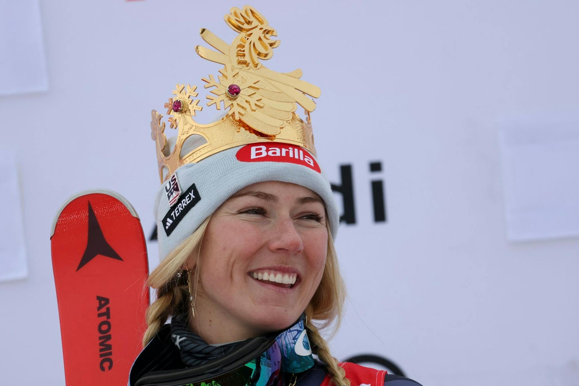 dpatopbilder - An der Spitze: Skirennfahrerin Mikaela Shiffrin hat beim Riesenslalom am Kronplatz ihren 83. Weltcup-Sieg gefeiert und ist damit zur alleinigen Rekordhalterin bei den alpinen Damen aufgestiegen.