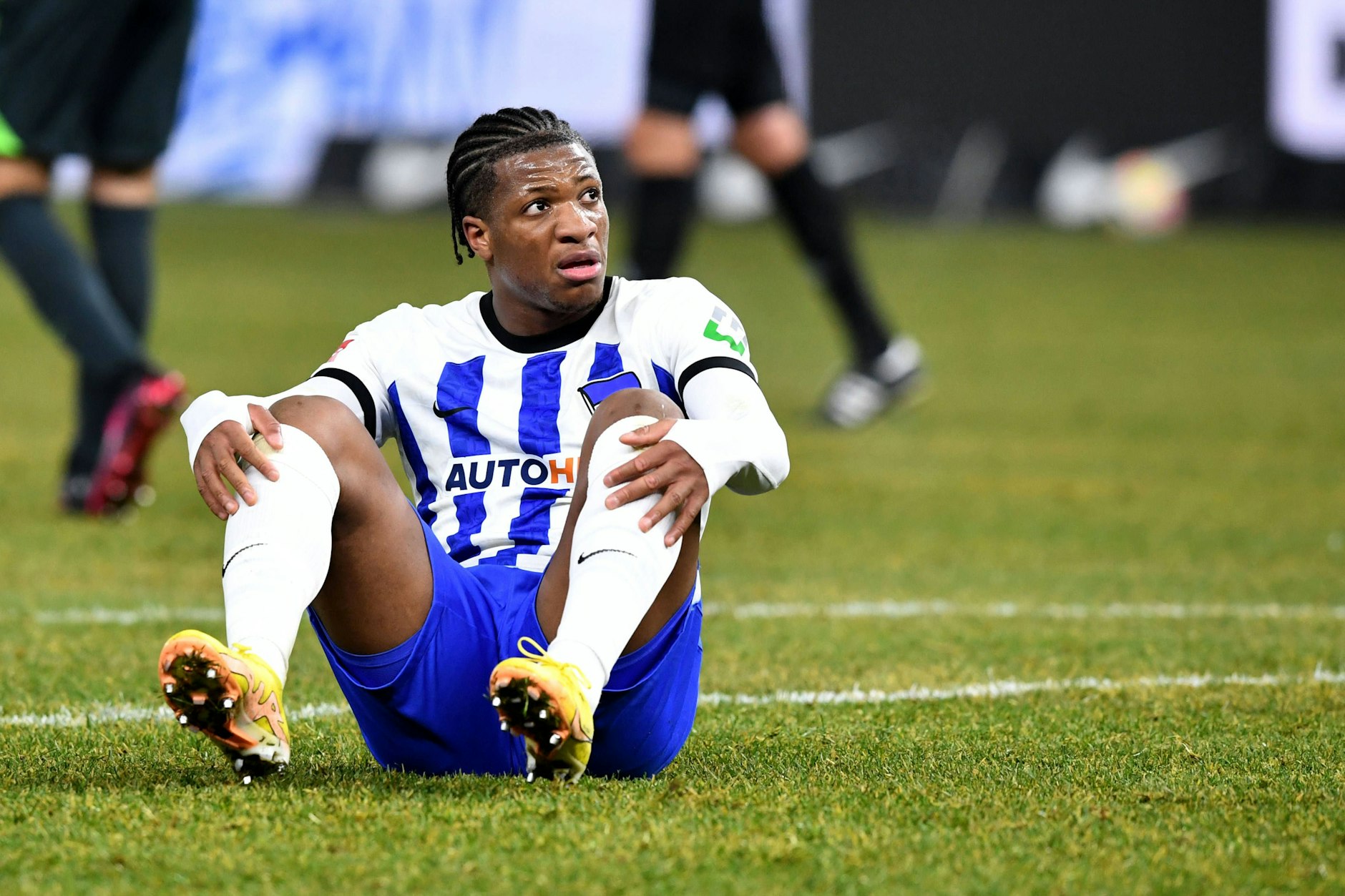 Stürmer Jessic Ngankam wirkte motiviert, aber auch glücklos bei der Wolfsburg-Niederlage.