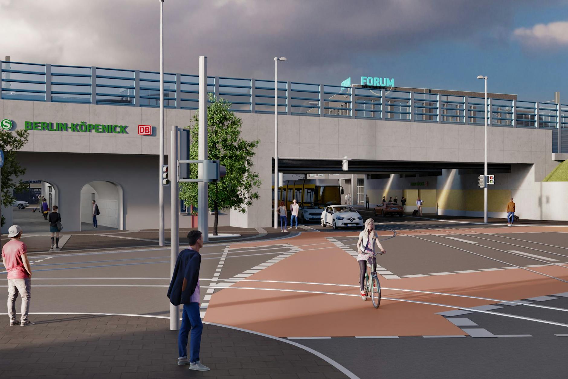 Die neue Brücke über die Bahnhofstraße in Köpenick. Die Durchfahrt wird auf Wunsch des Landes Berlin aufgeweitet – aber nicht in dem Maße, wie sich manche Bürger dies wünschen.