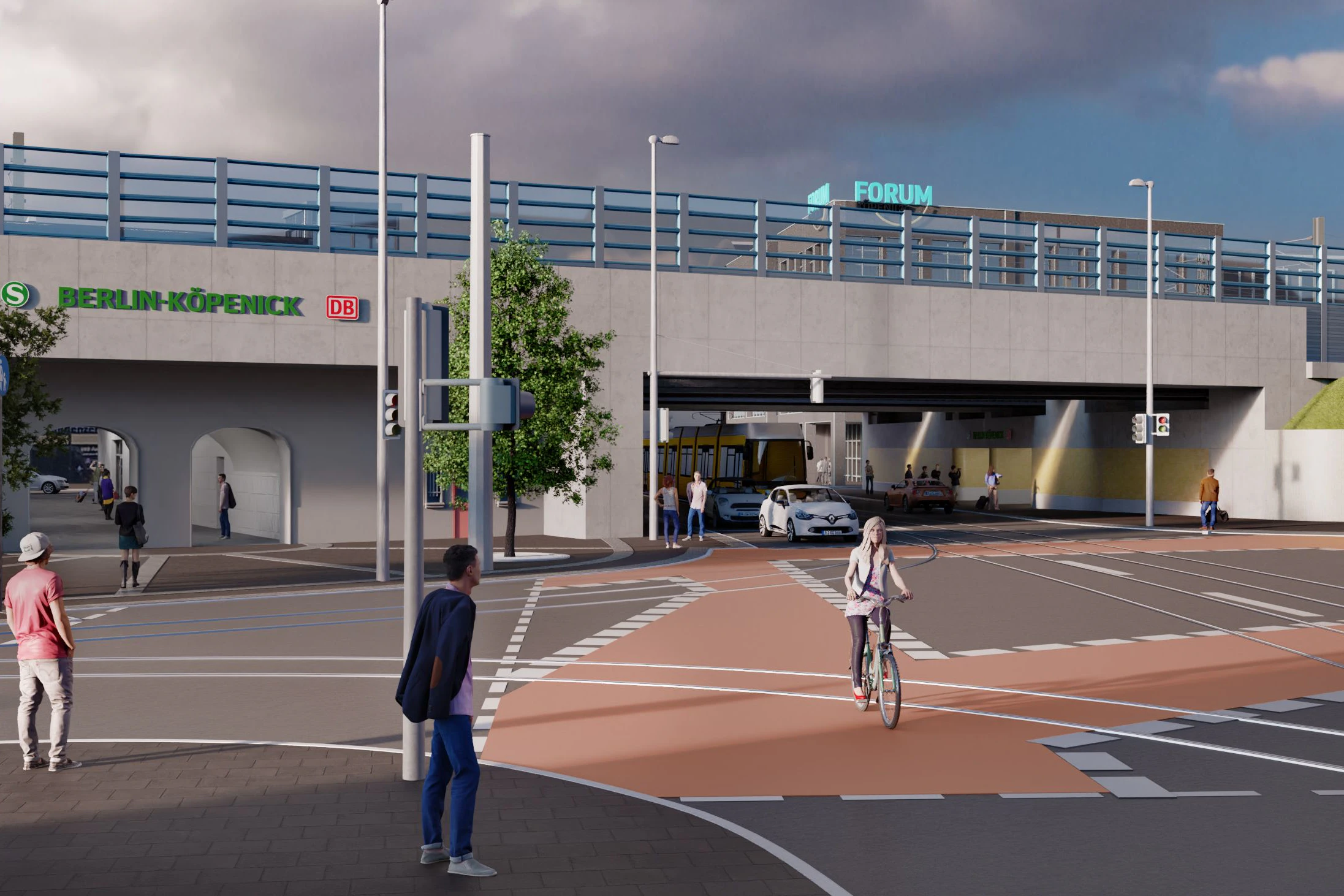 Die neue Brücke über die Bahnhofstraße in Köpenick. Die Durchfahrt wird auf Wunsch des Landes Berlin aufgeweitet – aber nicht in dem Maße, wie sich manche Bürger dies wünschen.
