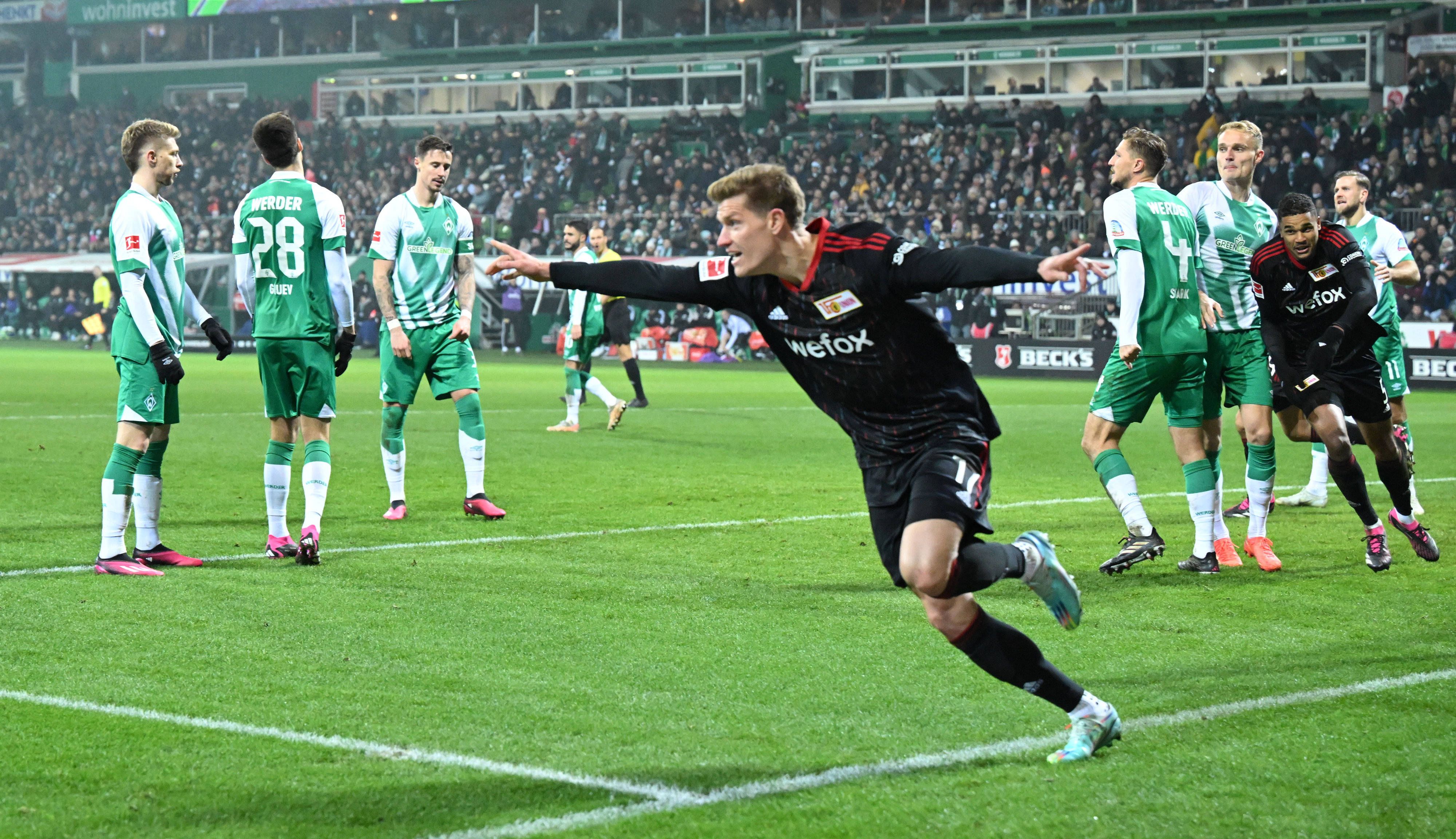 2:1 In Bremen! Der 1. FC Union Siegt Dank Haberer Und Behrens Weiter ...