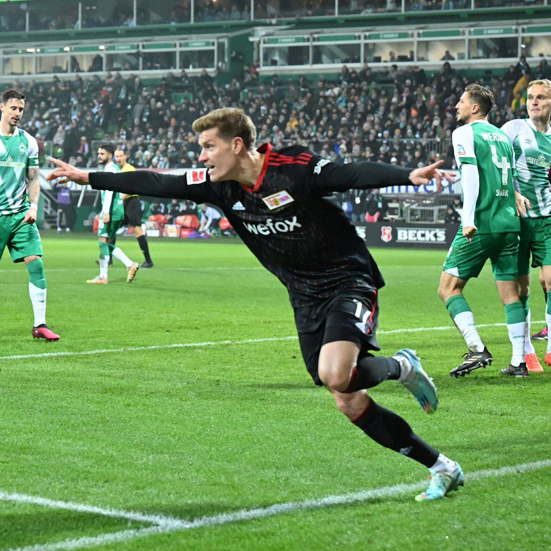 2:1 in Bremen! Der 1. FC Union siegt dank Haberer und Behrens weiter und ist jetzt Vize-Herbstmeister im Januar