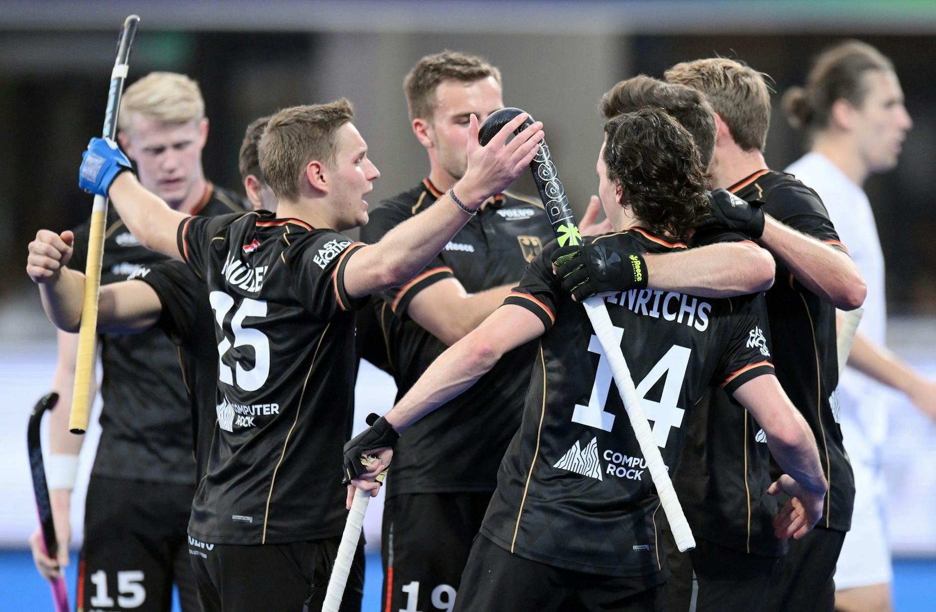 Deutschlands Hockey-Männer stehen in Indien im WM-Viertelfinale. dpa