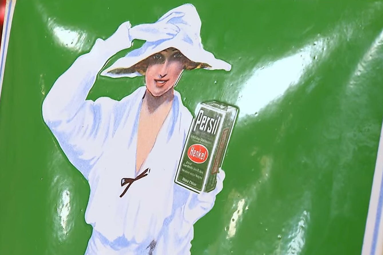 Das Objekt der Begierde bei „Bares für Rares“: Ein altes Werbeschild von Persil.