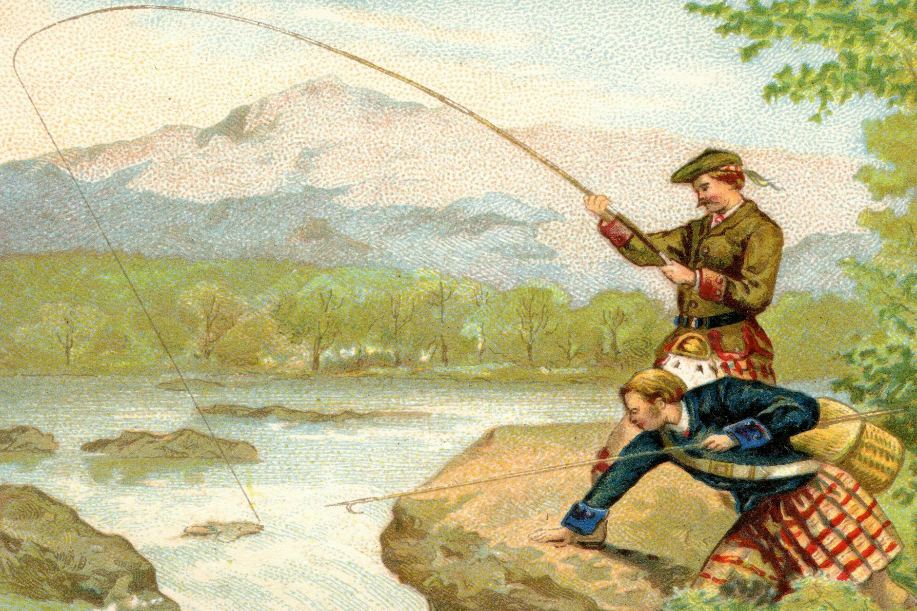 Und wenn kein Lachs an der Schnur zappelt, dann eben eine Regenbogen-Forelle. Und die kochen Sie dann schön blau statt wie sonst nach Müllerin Art.