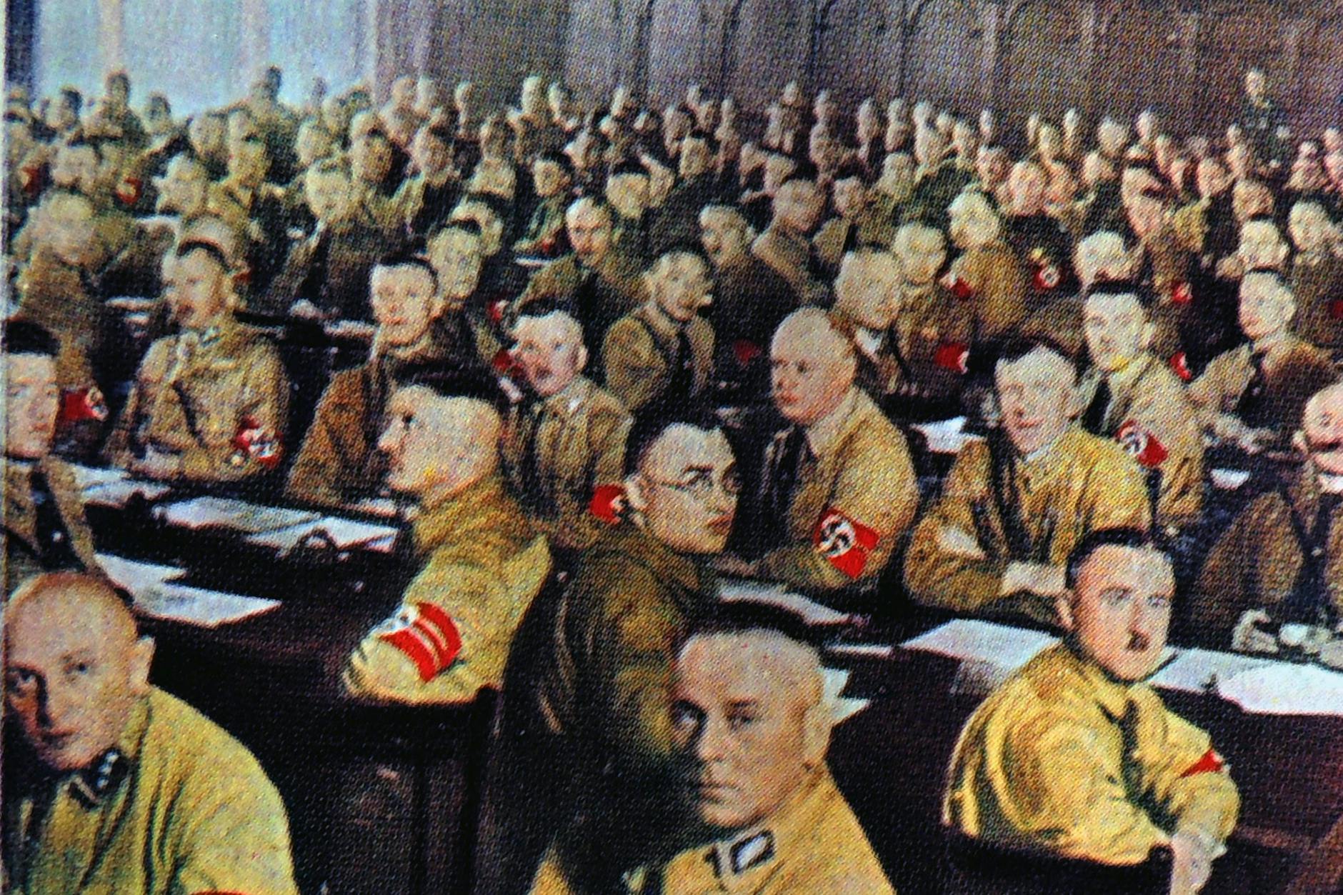 Mitglieder der deutschen Nazipartei im Reichstag Berlin 1932