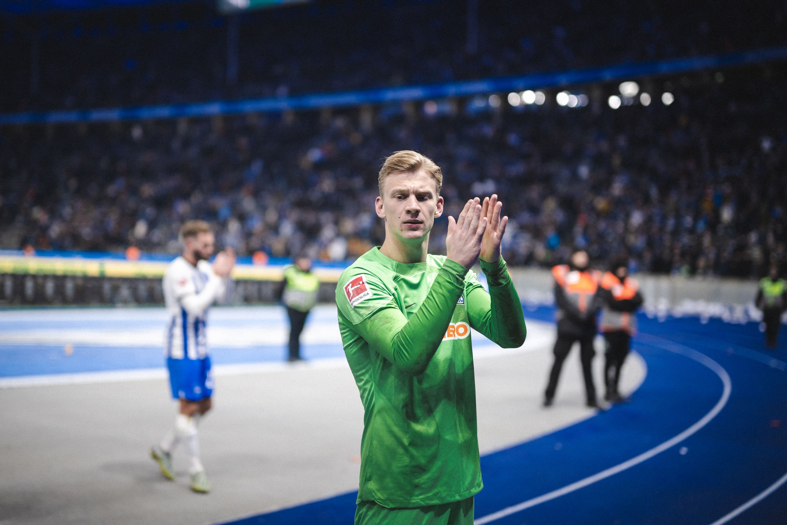 Herthas Torwart Oliver Christensen appelliert nach dem 0:2 gegen Union an alle: „Wir müssen jetzt zusammenhalten!“