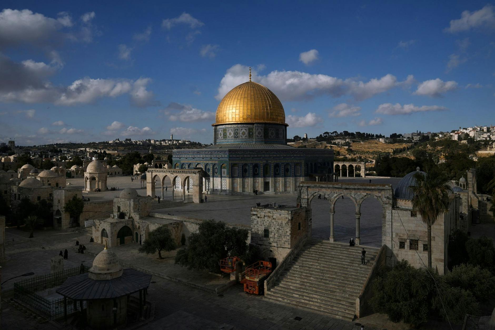 Der Felsendom auf dem Gelände der Al-Aksa-Moschee in der Jerusalemer Altstadt