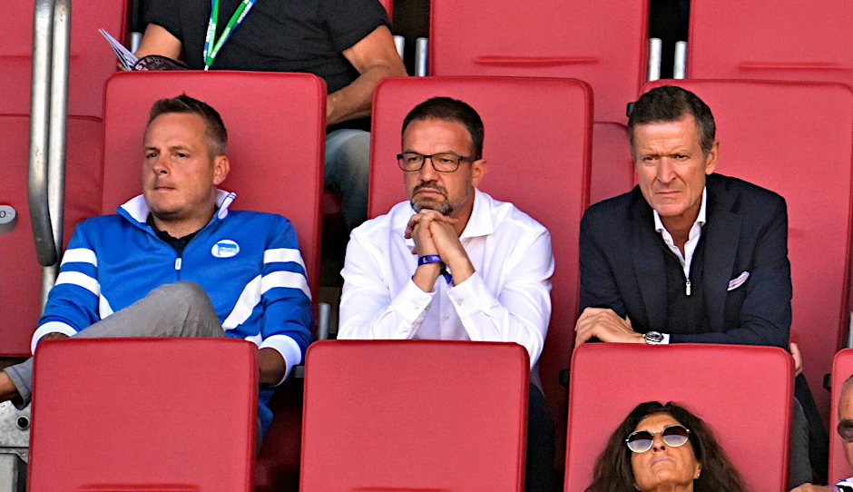 Gehen nun getrennte Wege – Hertha-Präsident Kay Bernstein und Fredi Bobic.