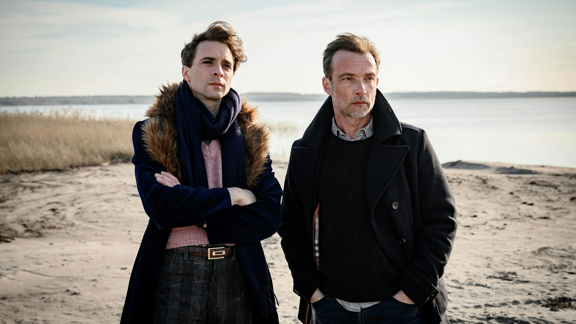 Nur zwei Folgen lang ermittelten André Kaczmarczyk (l.) und Lucas Gregorowicz gemeinsam im Brandenburger „Polizeiruf 110“.