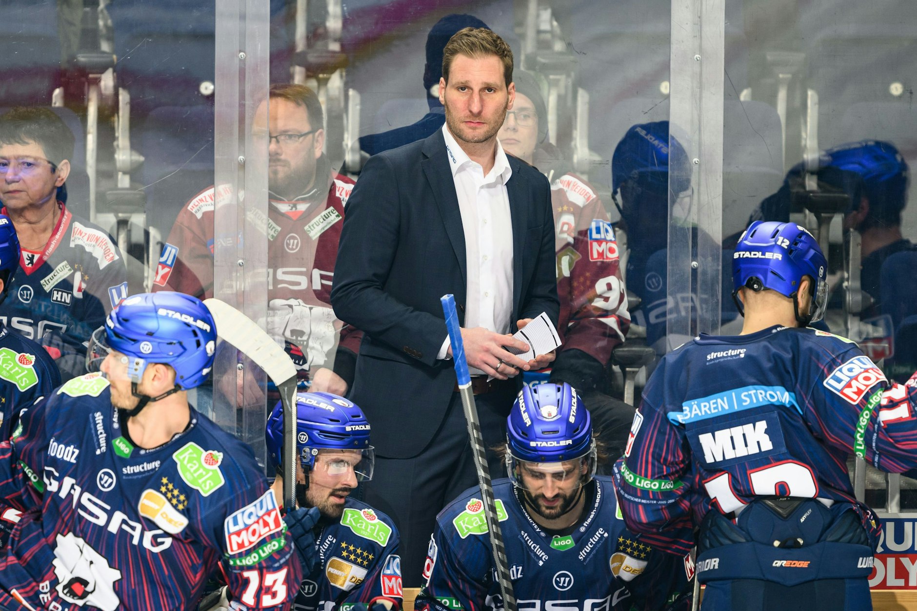 Ex-Kapitän André Rankel steht bei den Eisbären hinter der Bande.