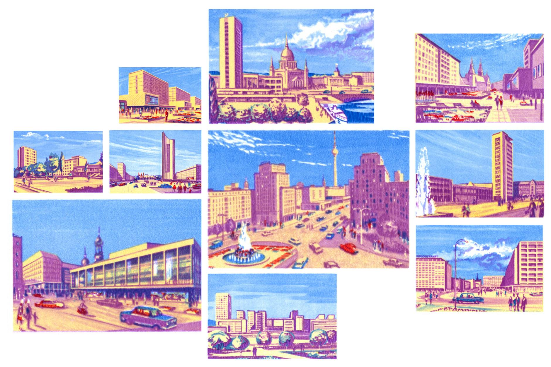 Ein altes Postkartenmotiv aus DDR-Zeiten