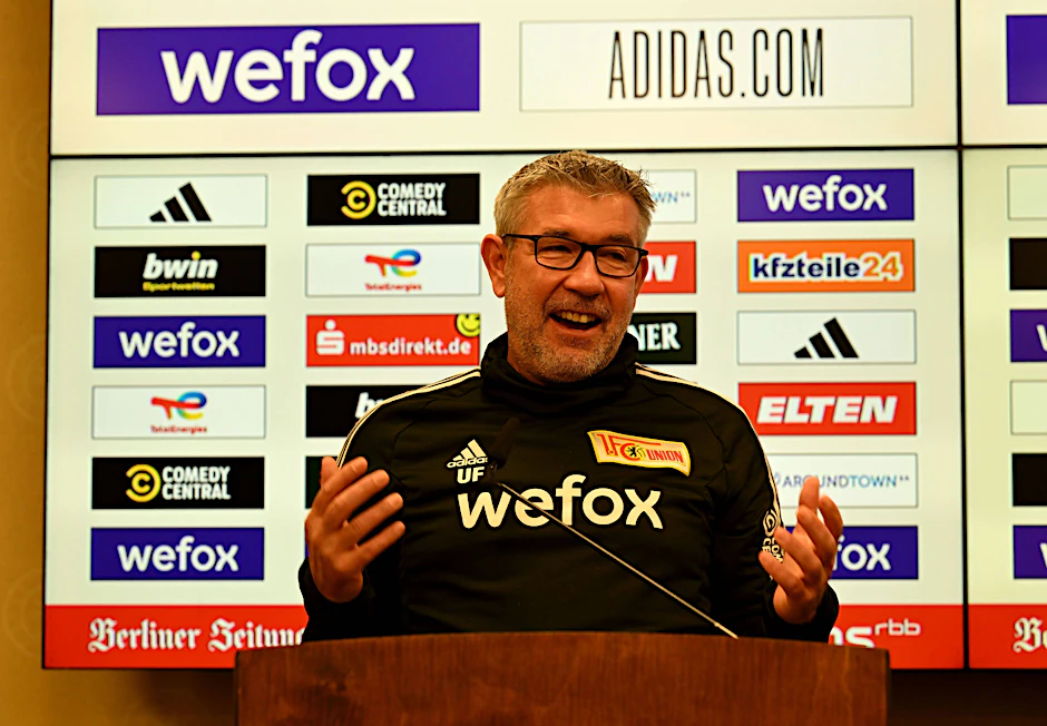 Union-Trainer Urs Fischer verbreitete vor dem Heimspiel gegen Mainz 05 gute Laune.
