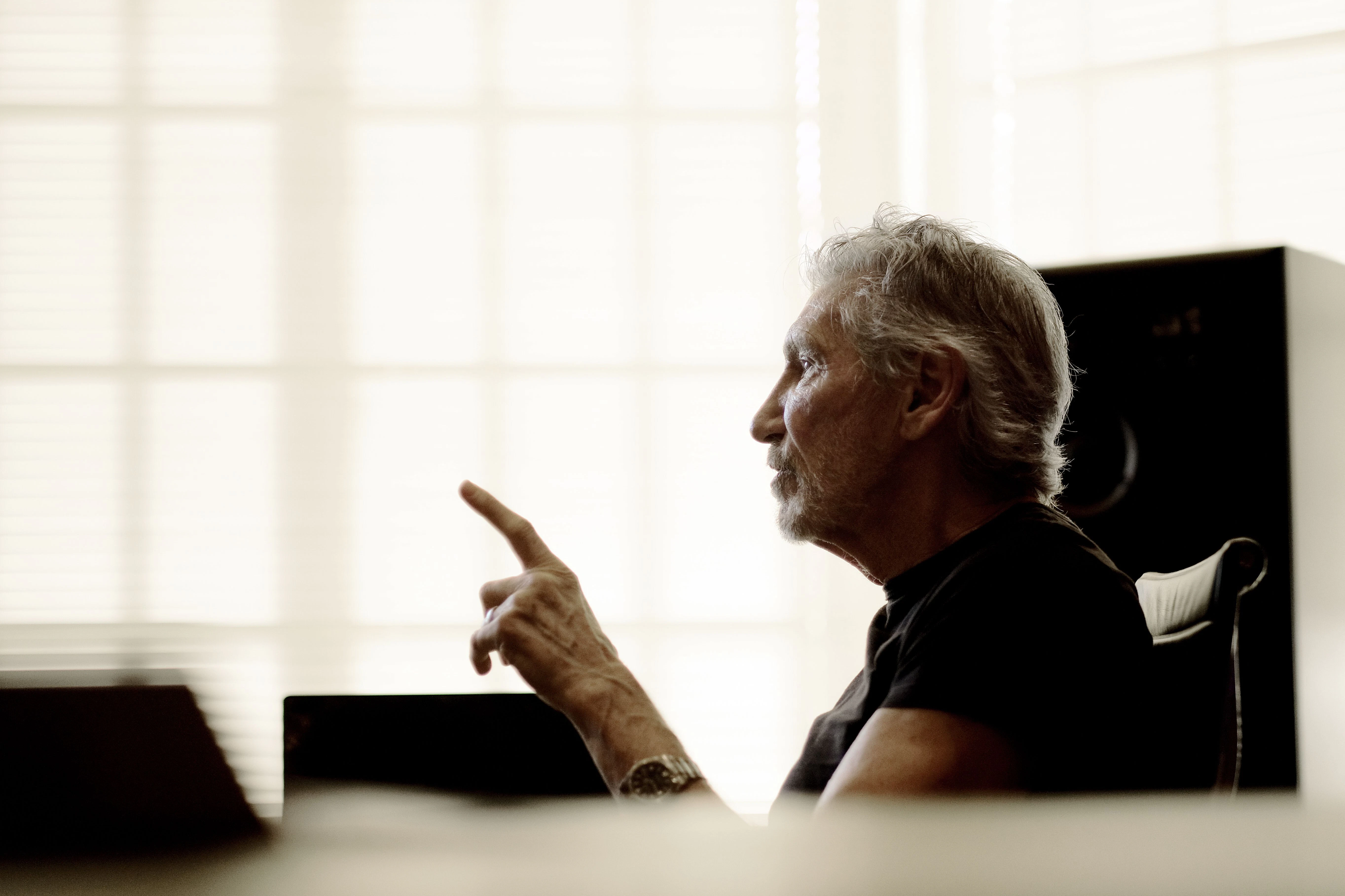 Roger Waters während des Interviews mit der Berliner Zeitung