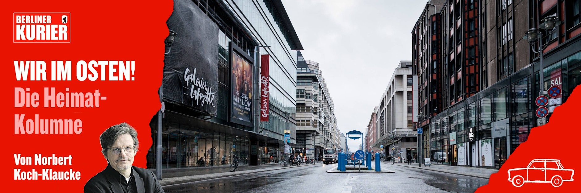 Ob autofrei oder nicht: Die Friedrichstraße wirkt trostlos. Dabei will man schon seit Jahrzehnten den Boulevard als Schaufenster des Ostens wieder attraktiv machen.