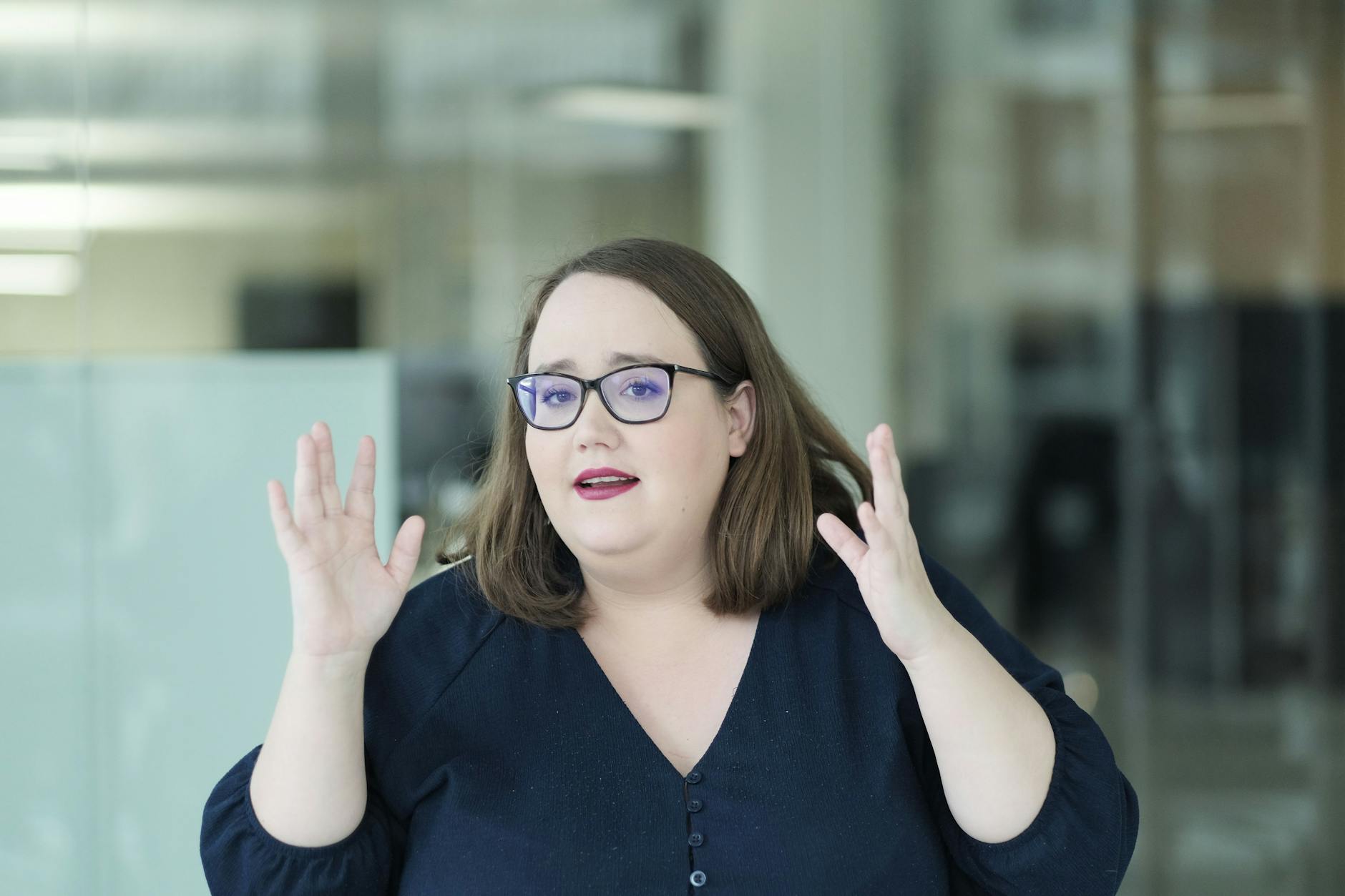 Ricarda Lang zu Gast im Berliner Verlag