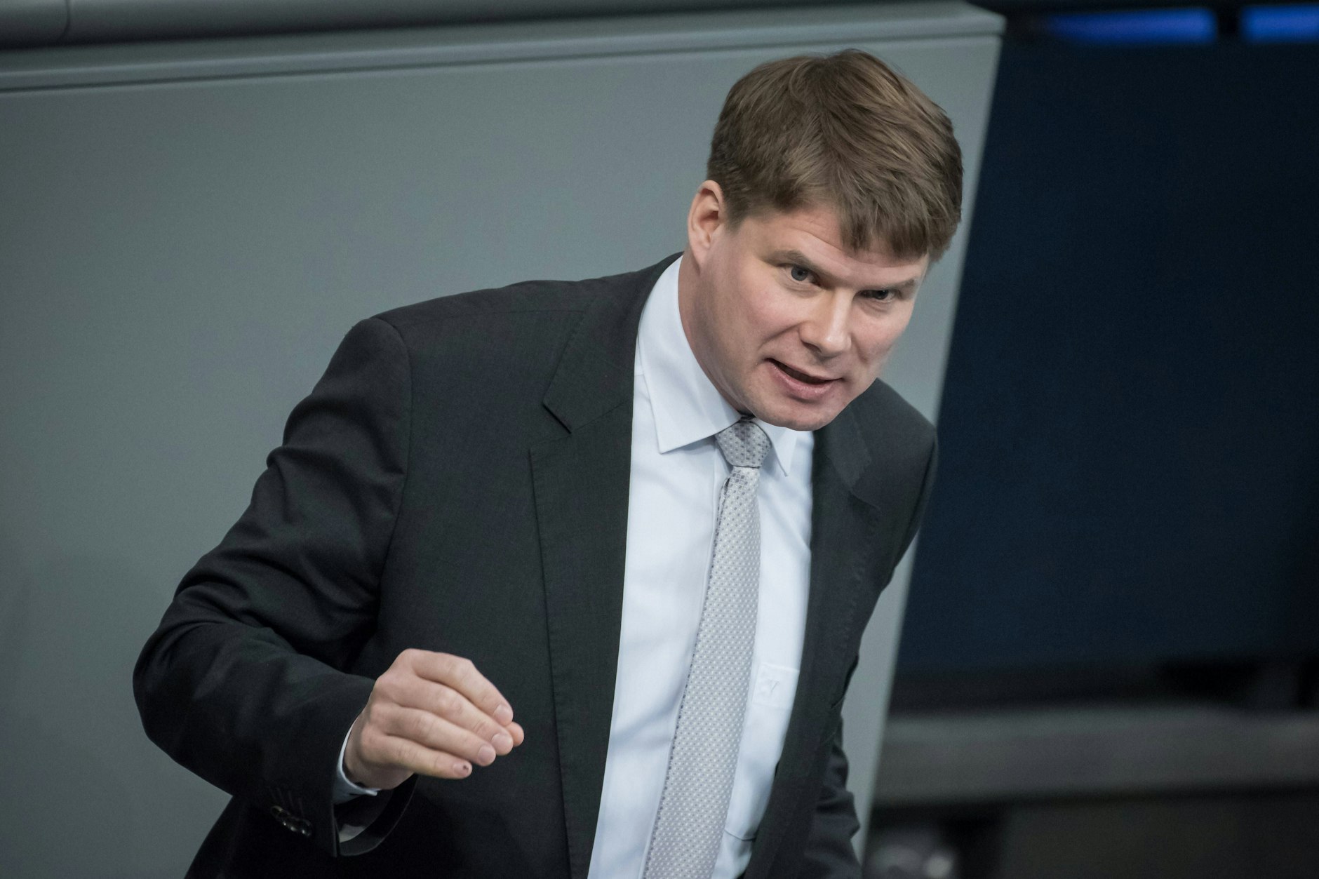 Der AfD-Politiker Steffen Kotre bei einem Auftritt im Deutschen Bundestag.