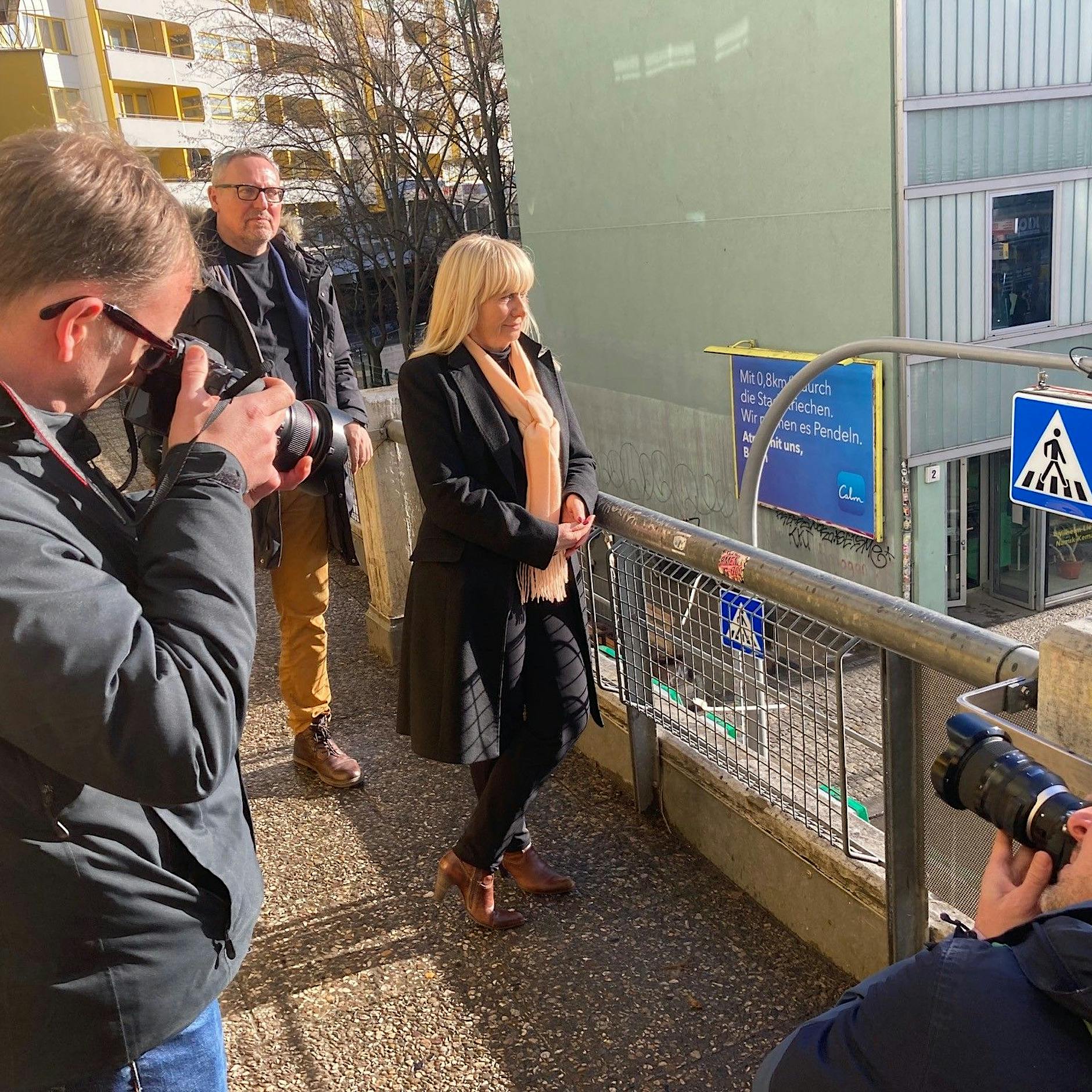 Wahlkampf in der Polizeiwache am Kottbusser Tor