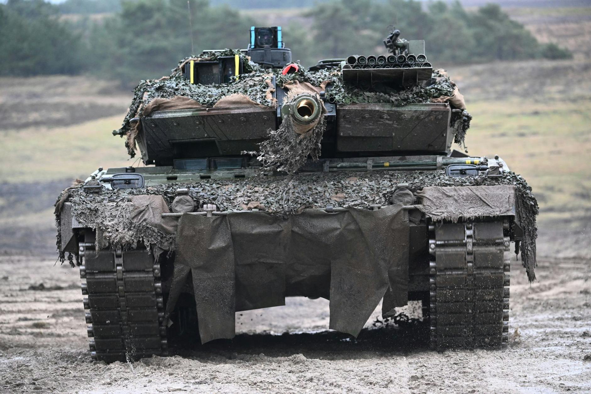 Ein Leopard-2-Panzer. 