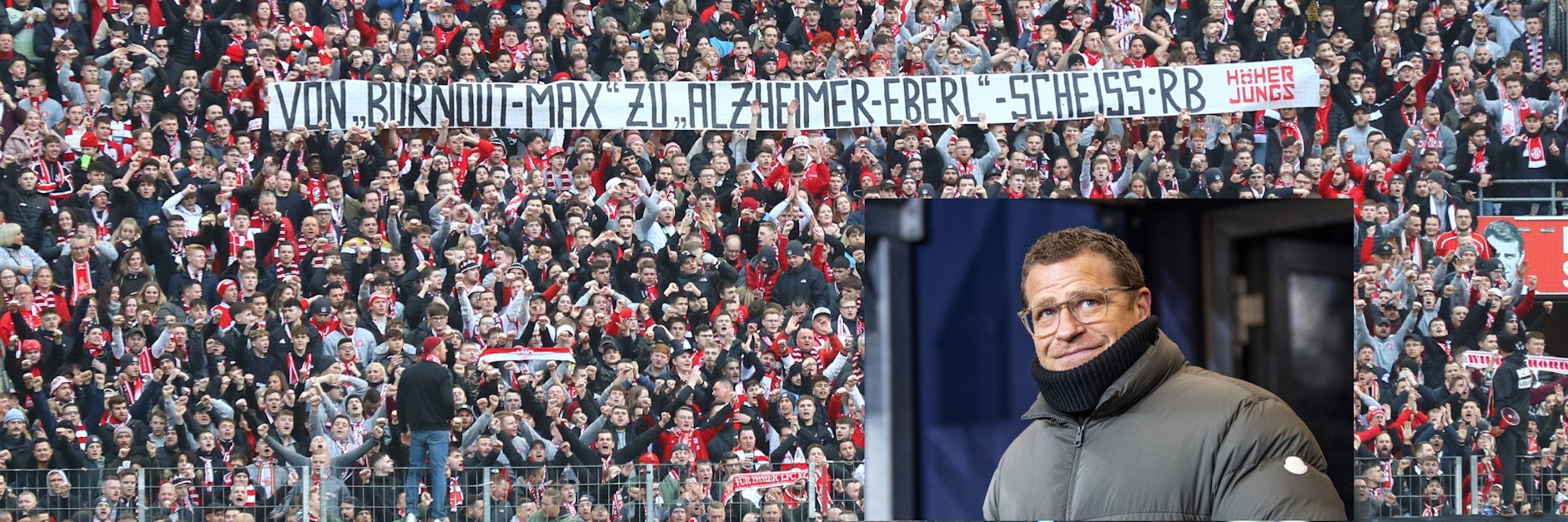 Bereits in Köln attackierten Fans beim Spiel gegen RB Leipzig RB-Boss Max Eberl.