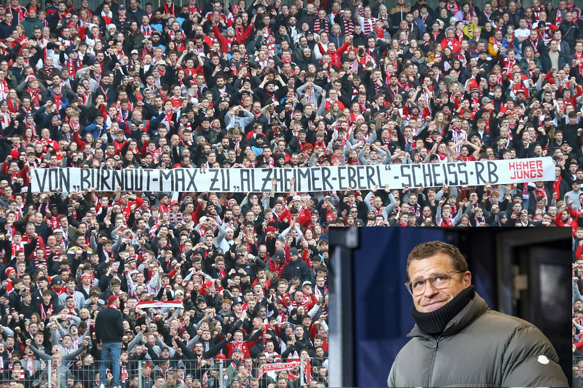 Geschmacklos: Kölner Fans attackierten beim Spiel gegen RB Leipzig RB-Boss Max Eberl.