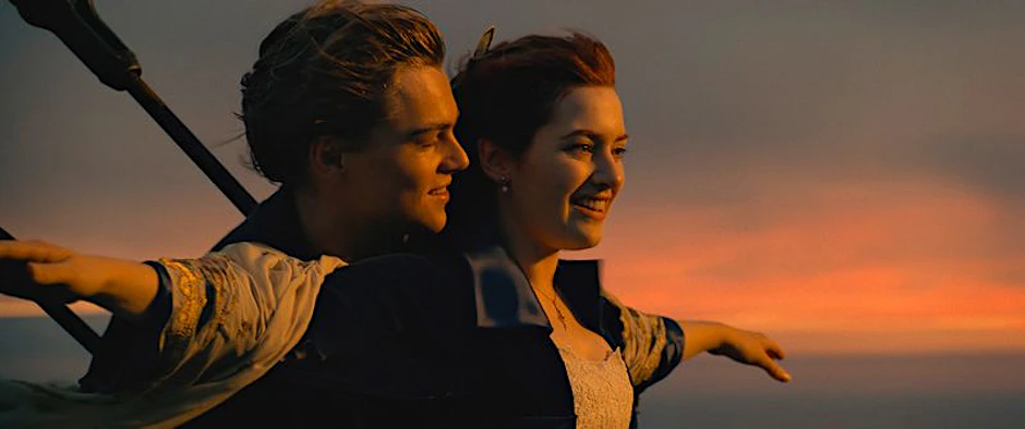 Cameron glaubte nicht an sie: Leonardo DiCaprio als Jack und Kate Winslet als Rose in einer Szene aus „Titanic“.